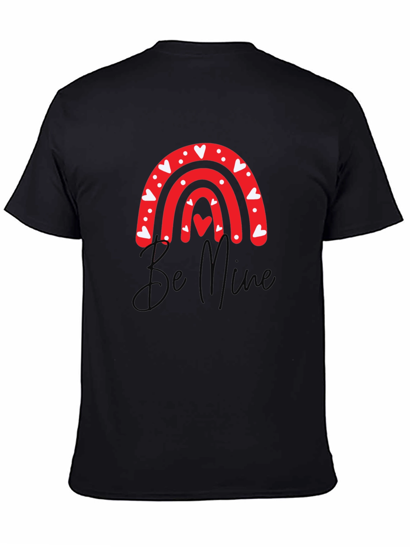 Be Mine Valentines Day Heart Rainbow T-Shirt