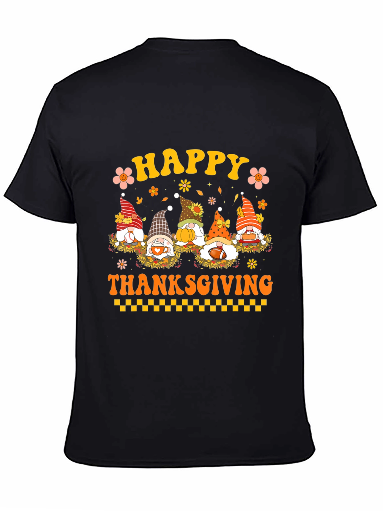 Happy Thanksgiving Gnomes Graphic Tee
