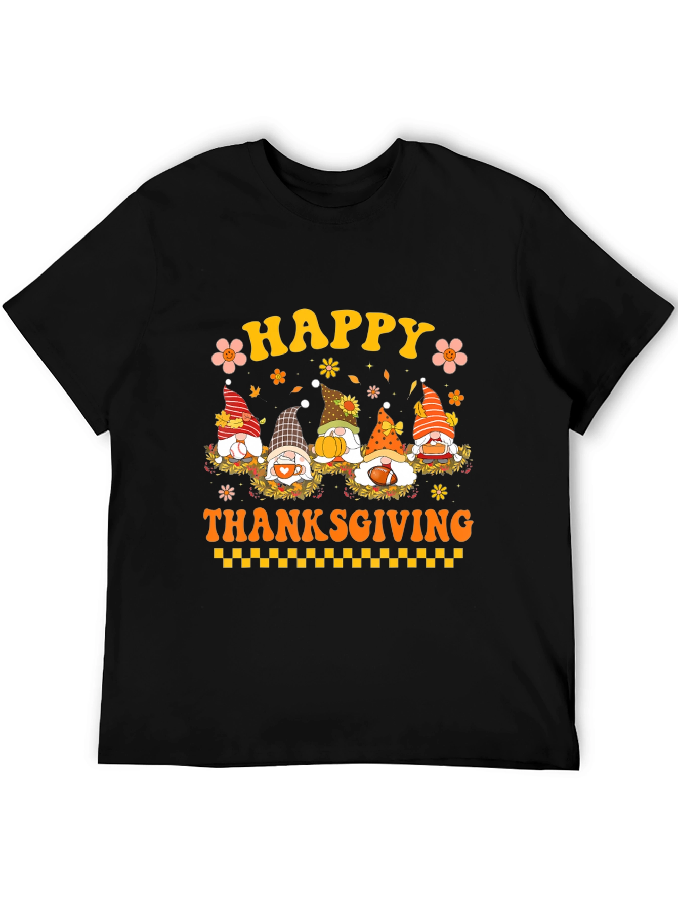 Happy Thanksgiving Gnomes Graphic Tee
