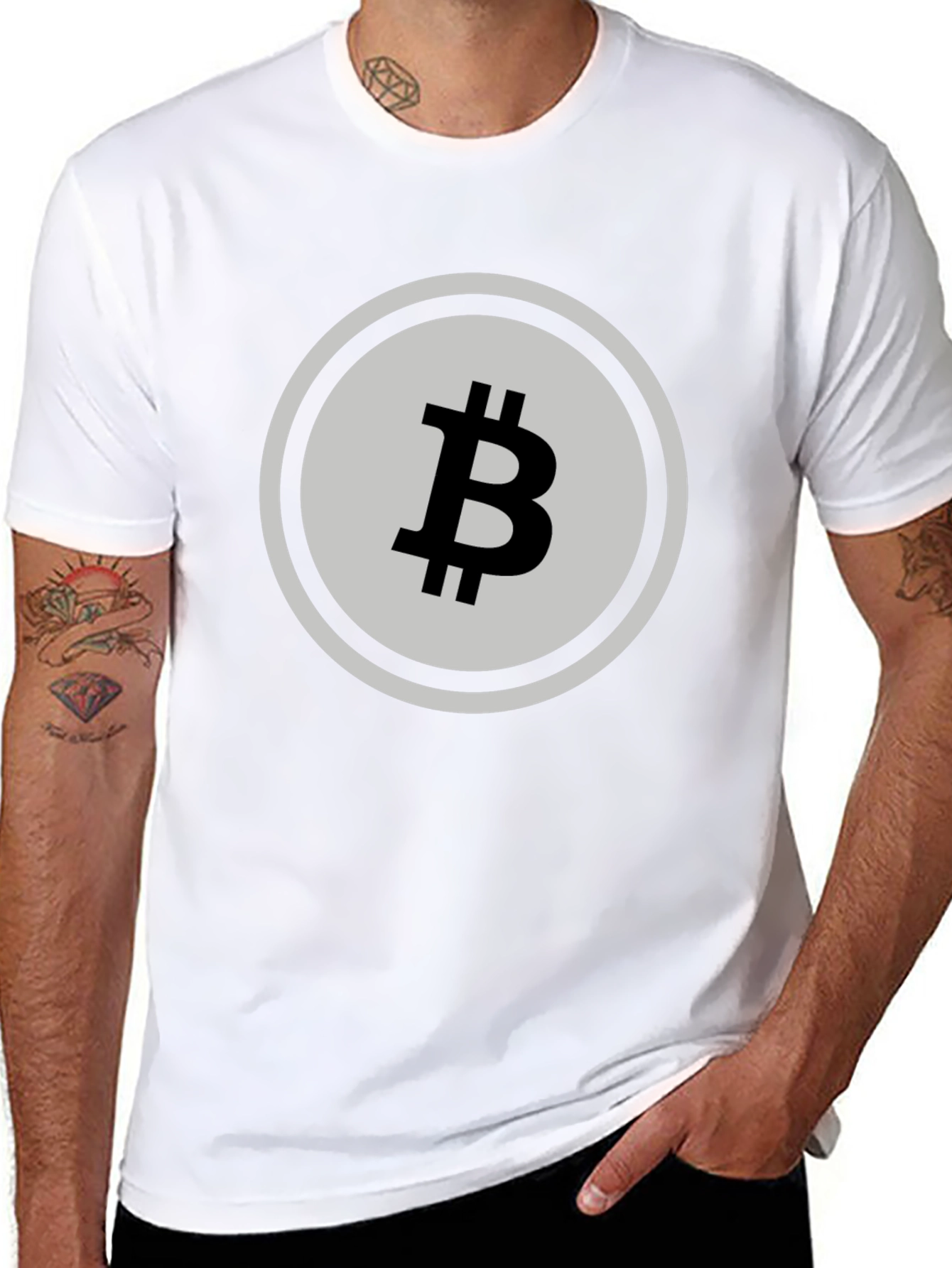 Bitcoin Symbol Black T-Shirt - Crypto Currency Tee
