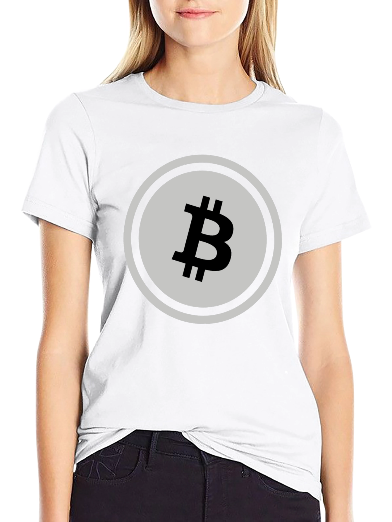Bitcoin Symbol Black T-Shirt - Crypto Currency Tee
