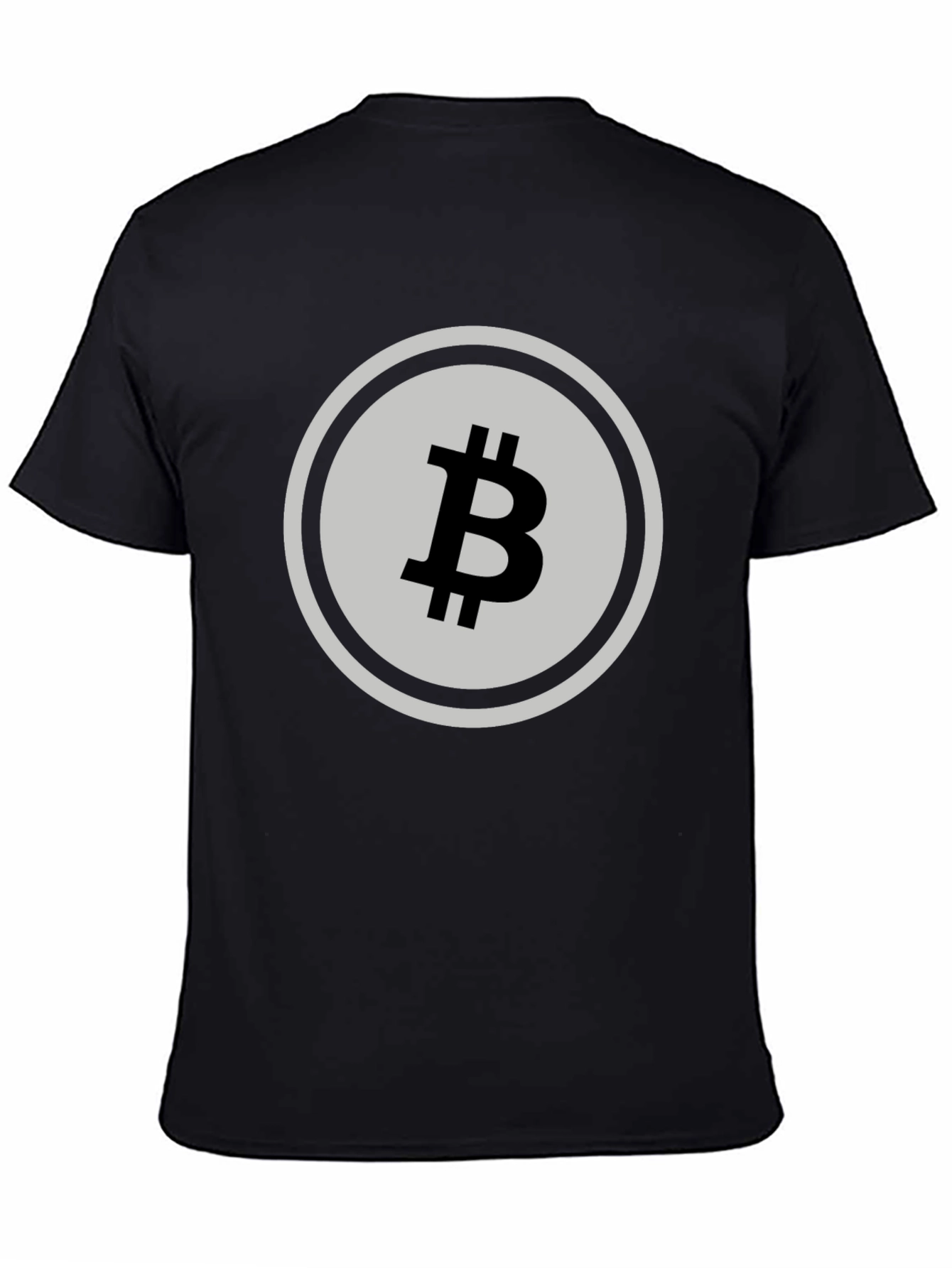 Bitcoin Symbol Black T-Shirt - Crypto Currency Tee