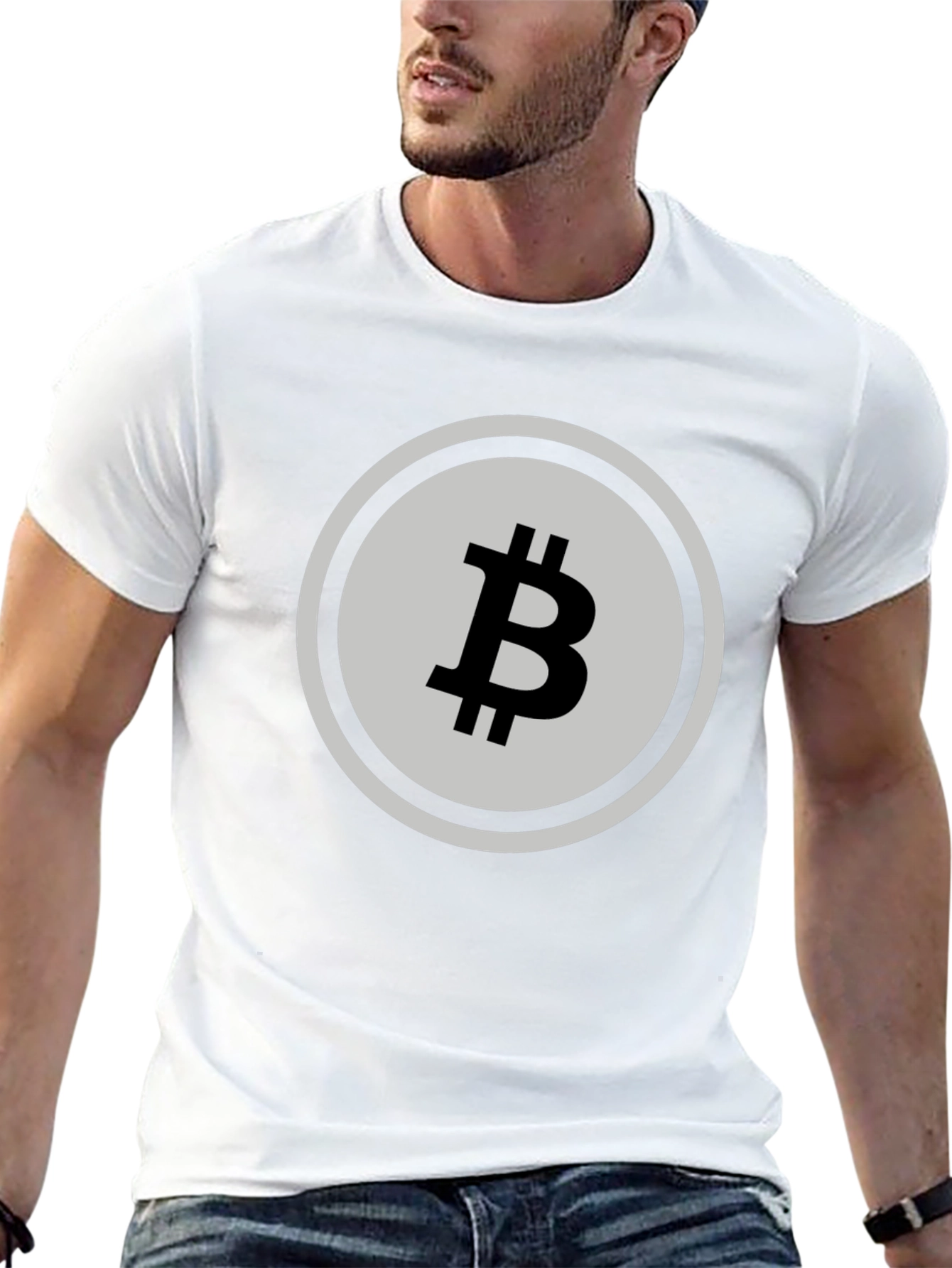 Bitcoin Symbol Black T-Shirt - Crypto Currency Tee