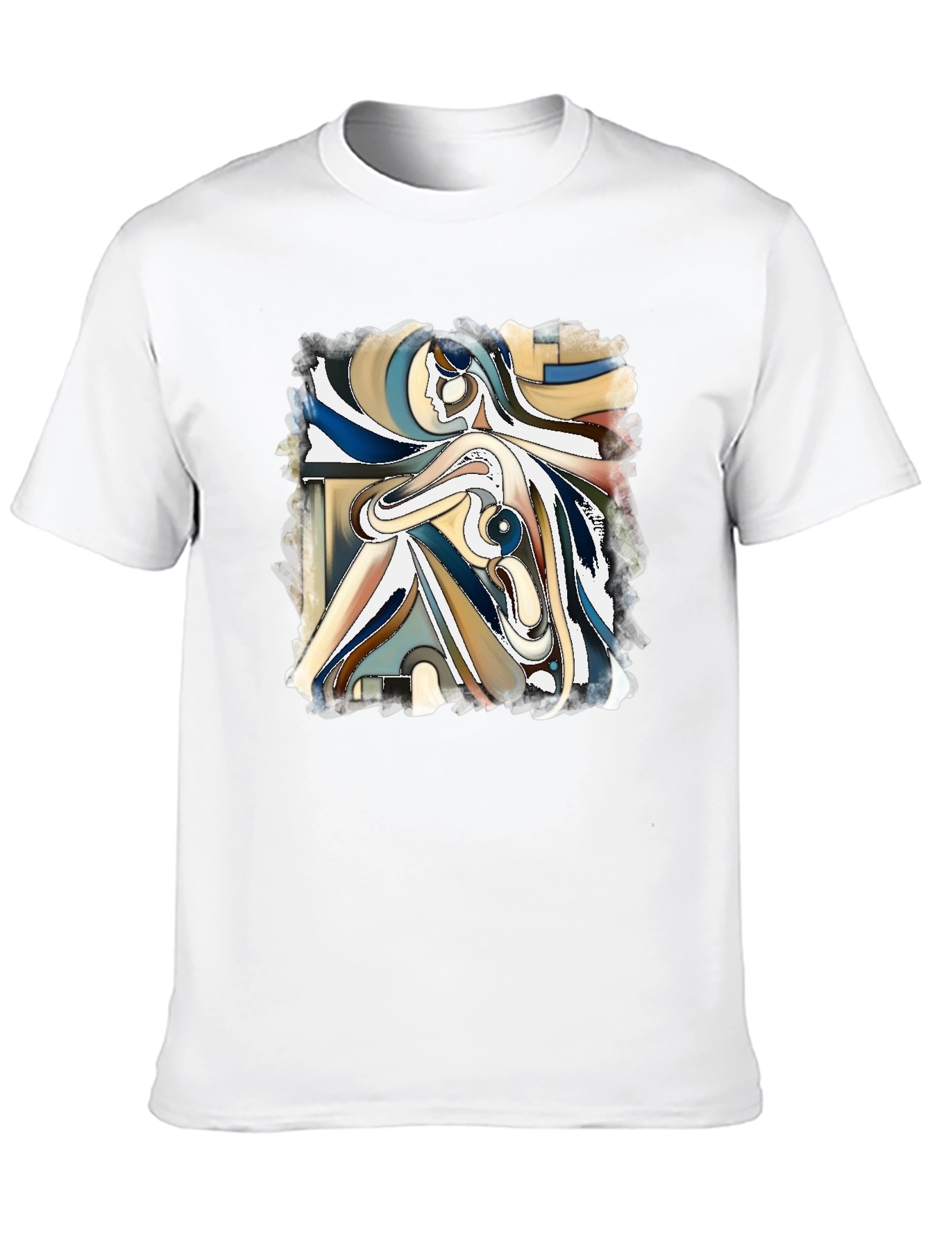 Abstract Art Graphic Tee - Modern Casual Style