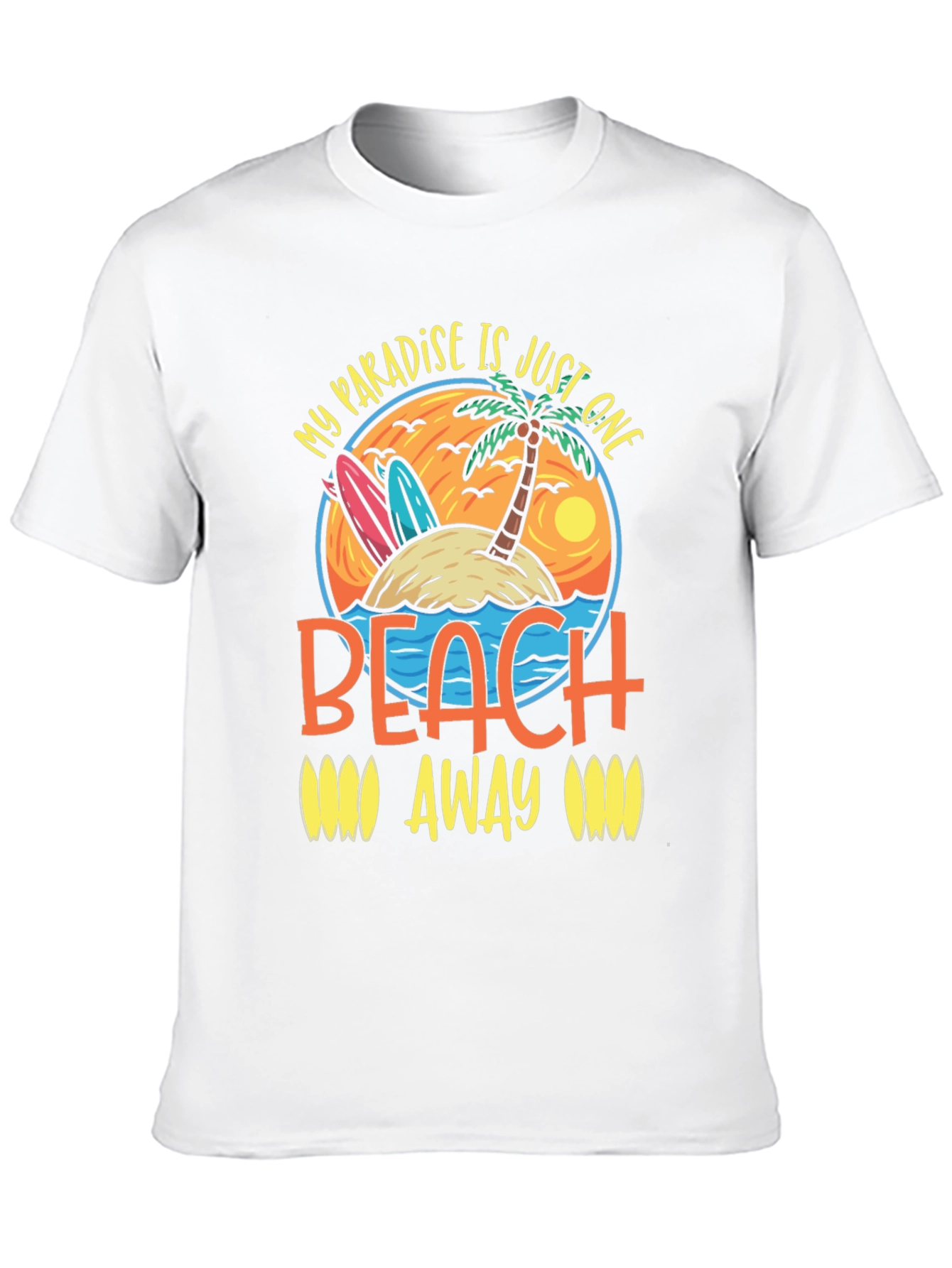 Paradise Beach T-Shirt - Island Getaway Graphic Tee