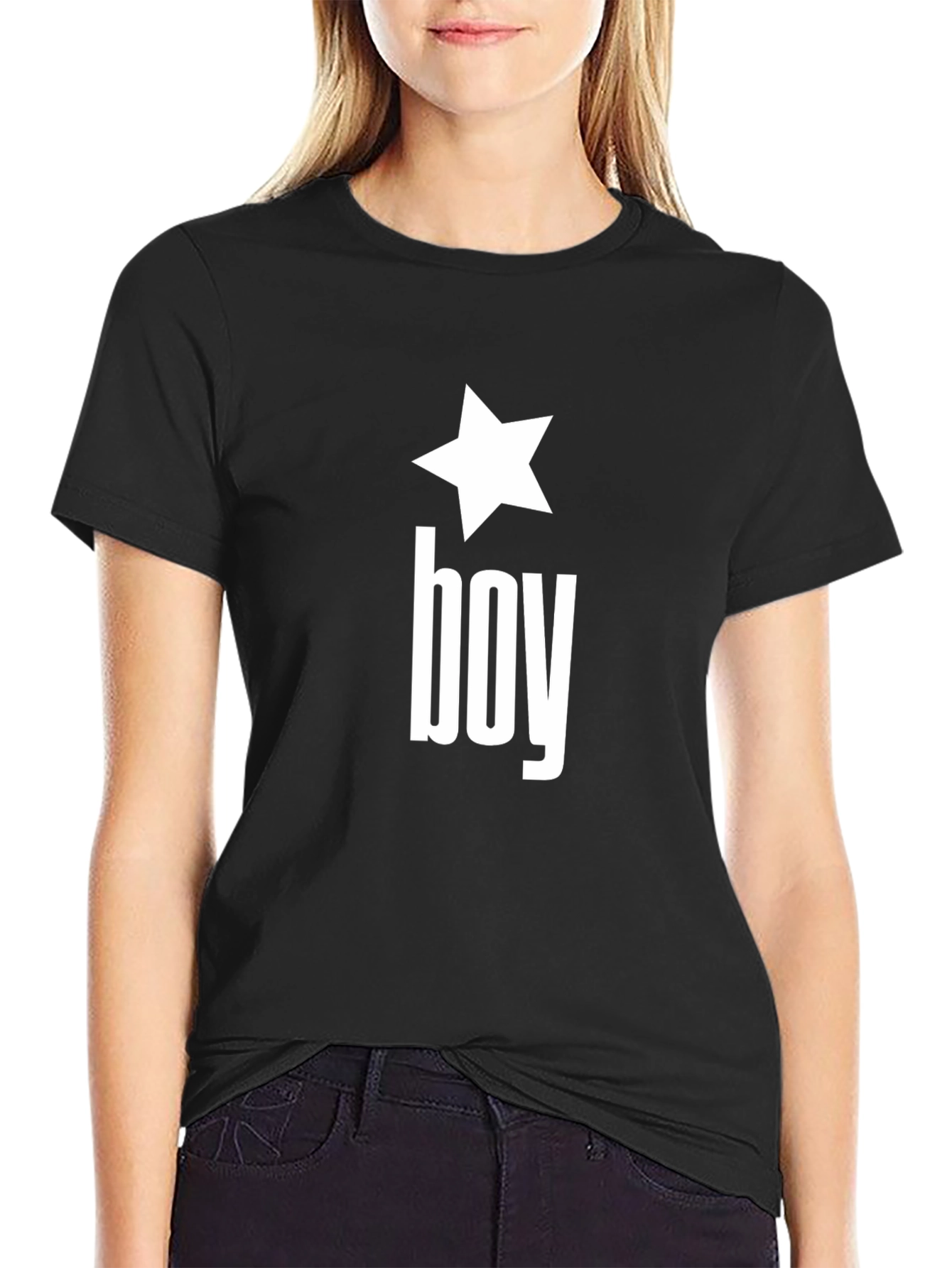 Star Boy Graphic Black T-Shirt - Trendy Casual Wear