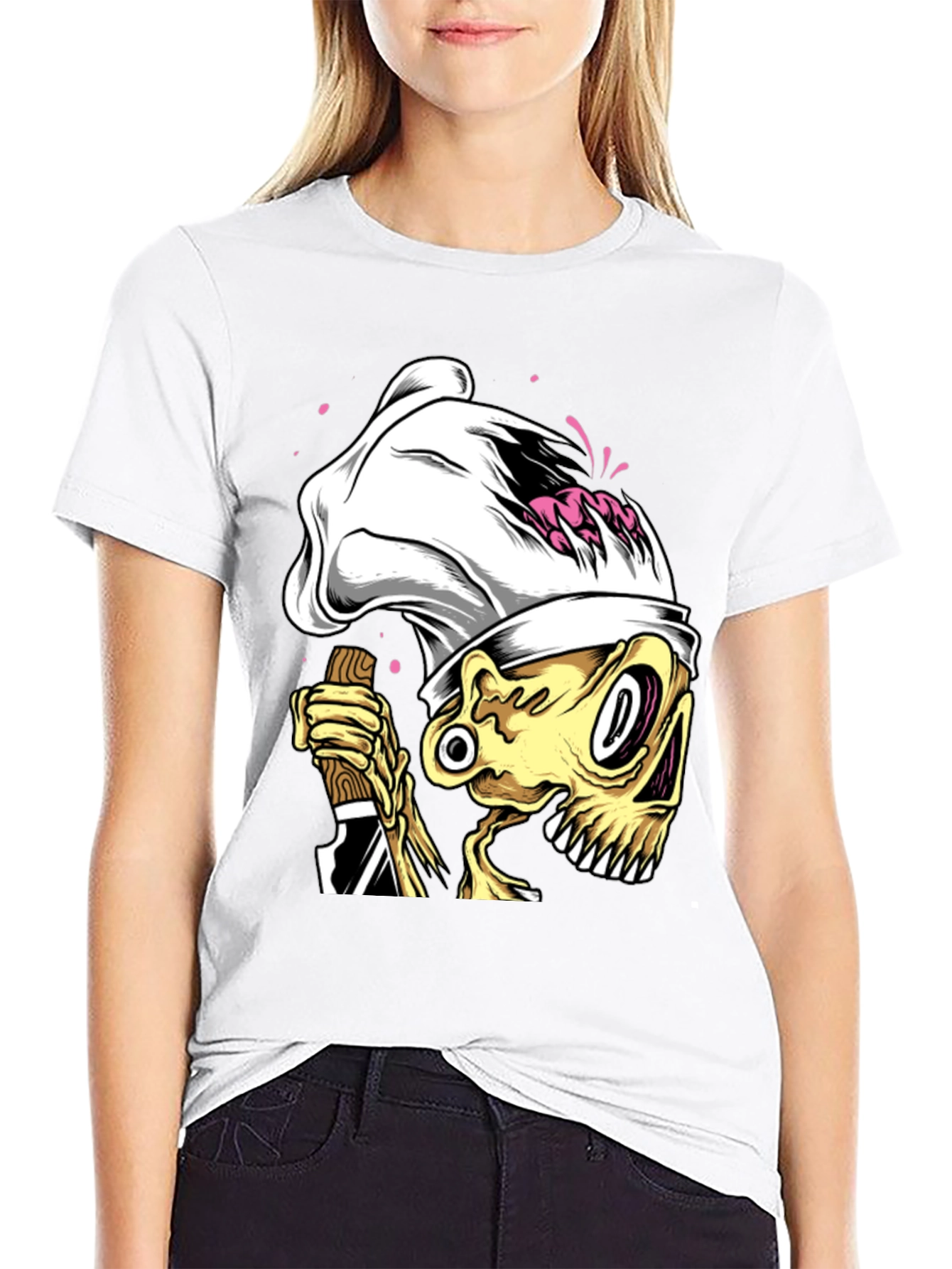 Chef Skeleton Graphic T-Shirt