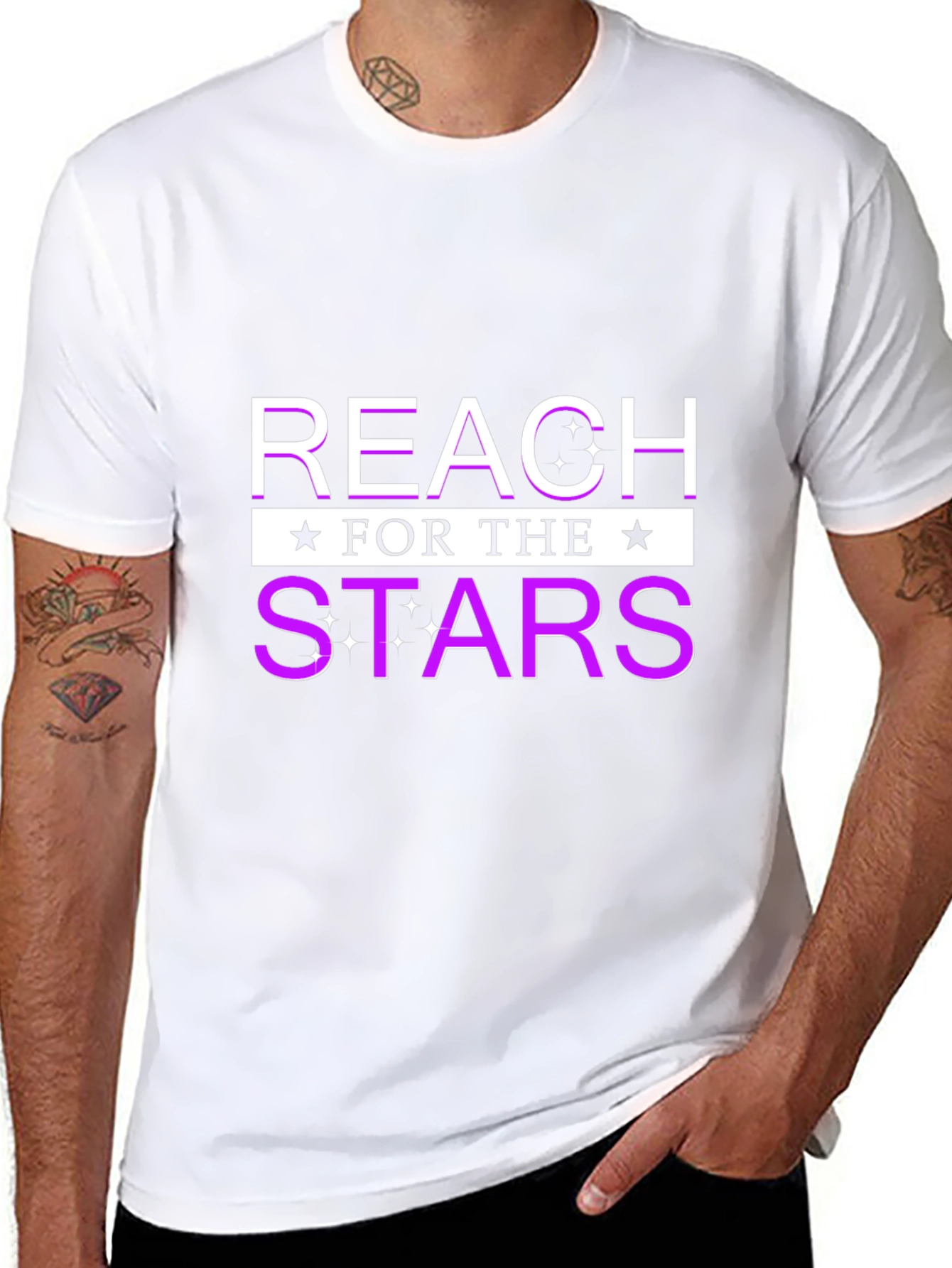 Reach For The Stars Black T-Shirt