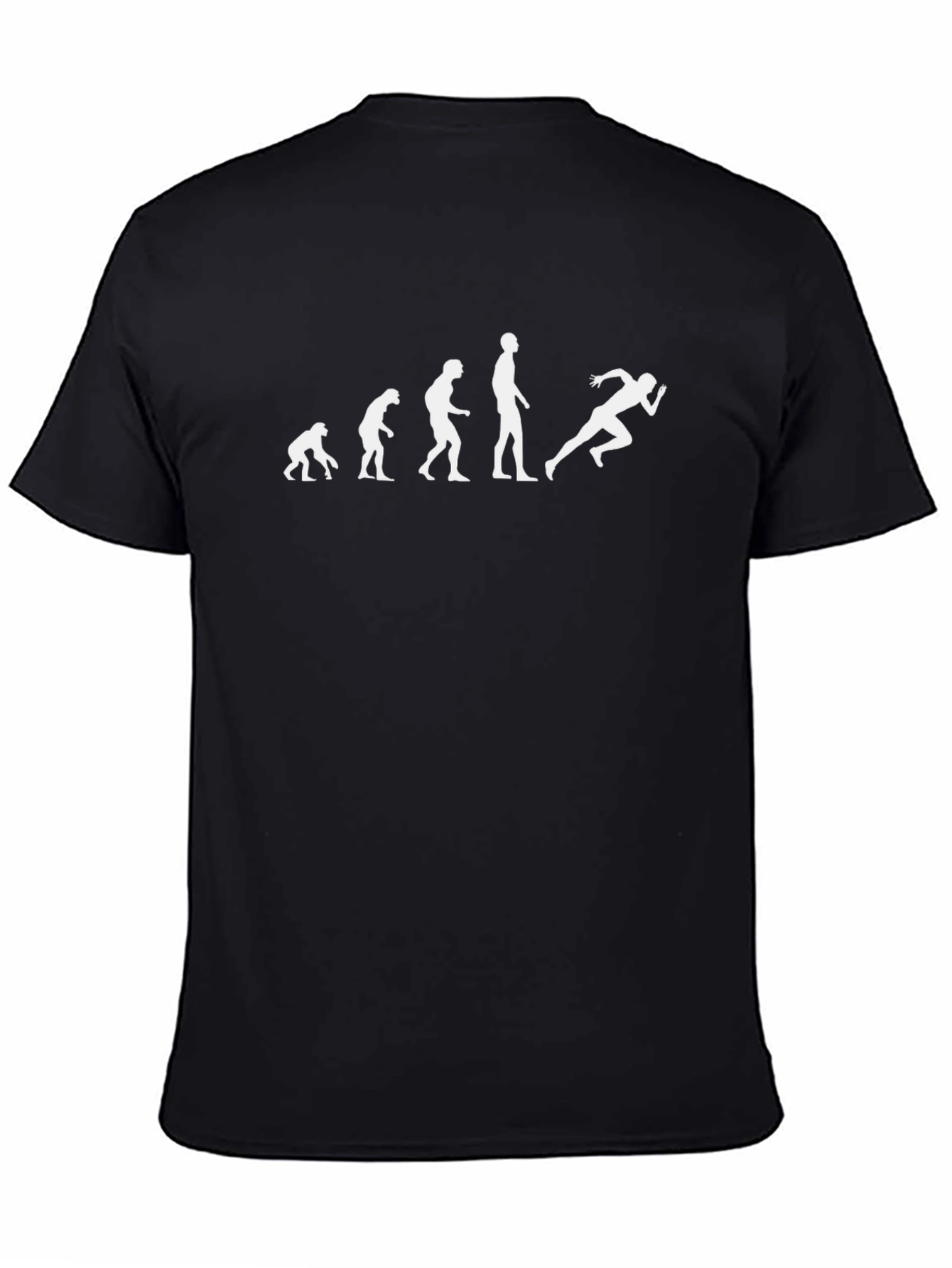 Evolution of Running Black T-Shirt