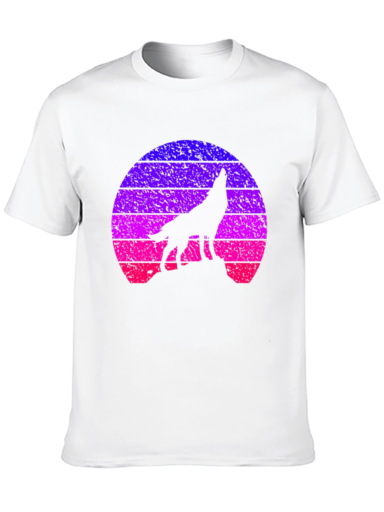 Retro Wolf Sunset T-Shirt