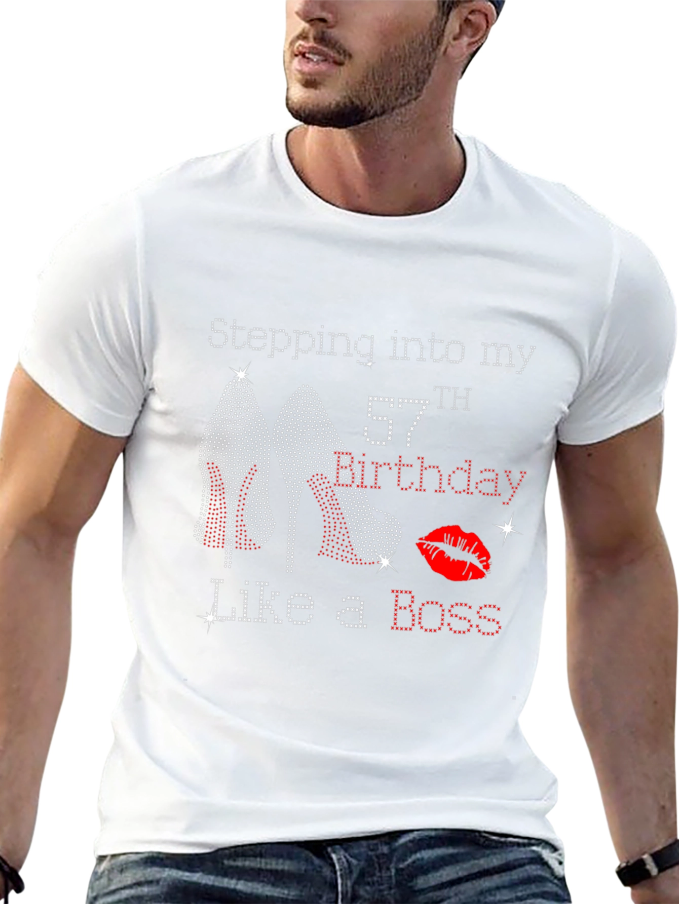 Stepping Into My 57th Birthday Like a Boss T-Shirt