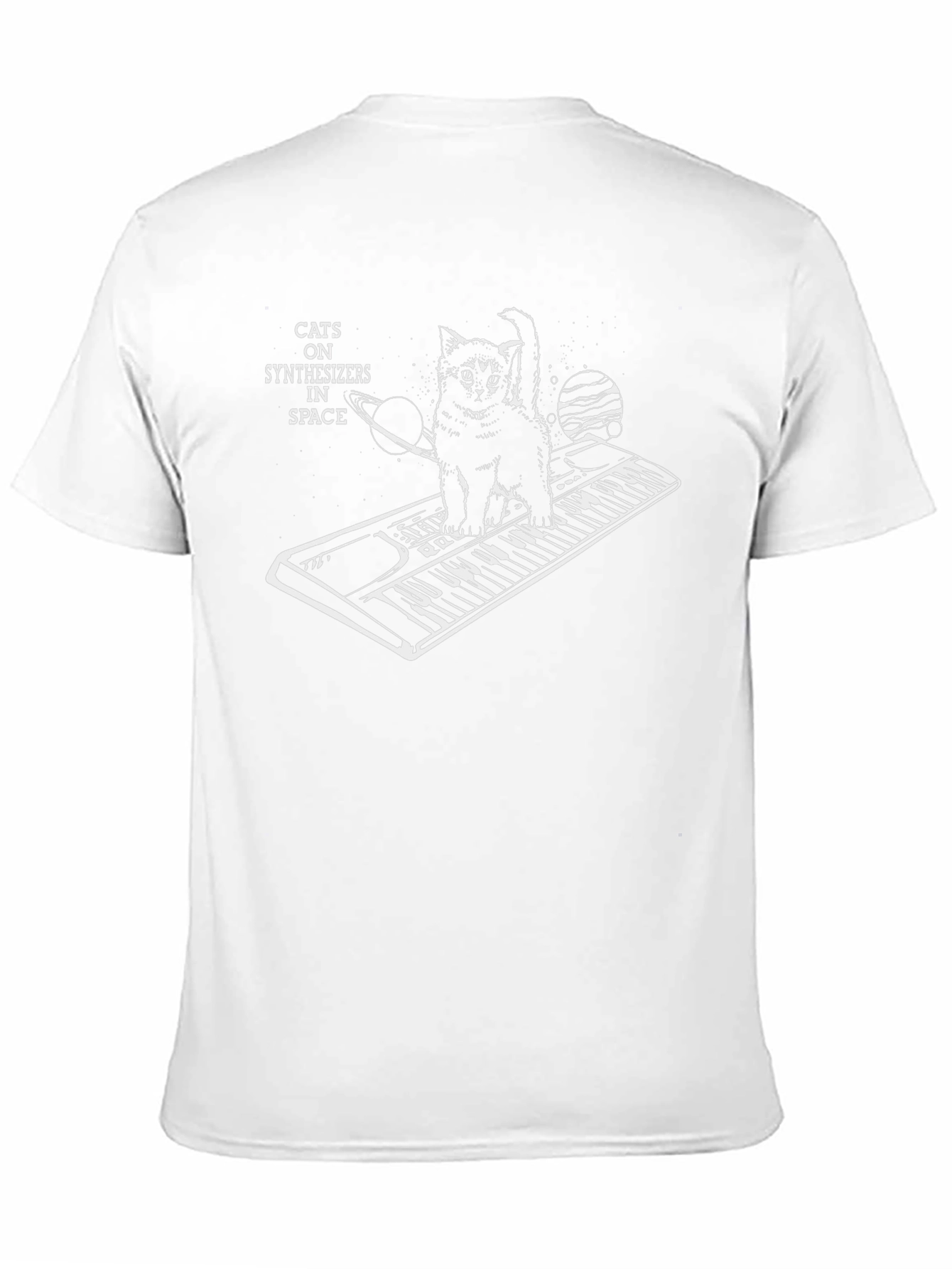 Cats on Synthesizers in Space Graphic T-Shirt