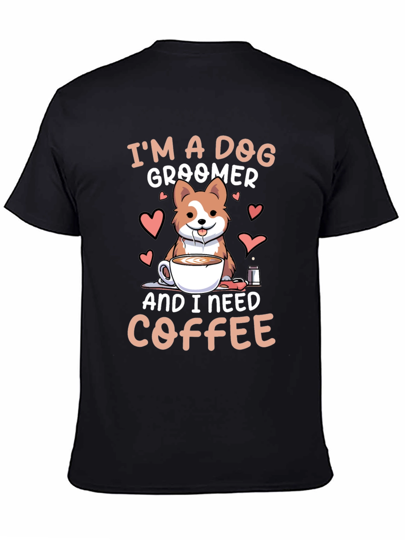 Dog Groomer & Coffee Lover T-Shirt