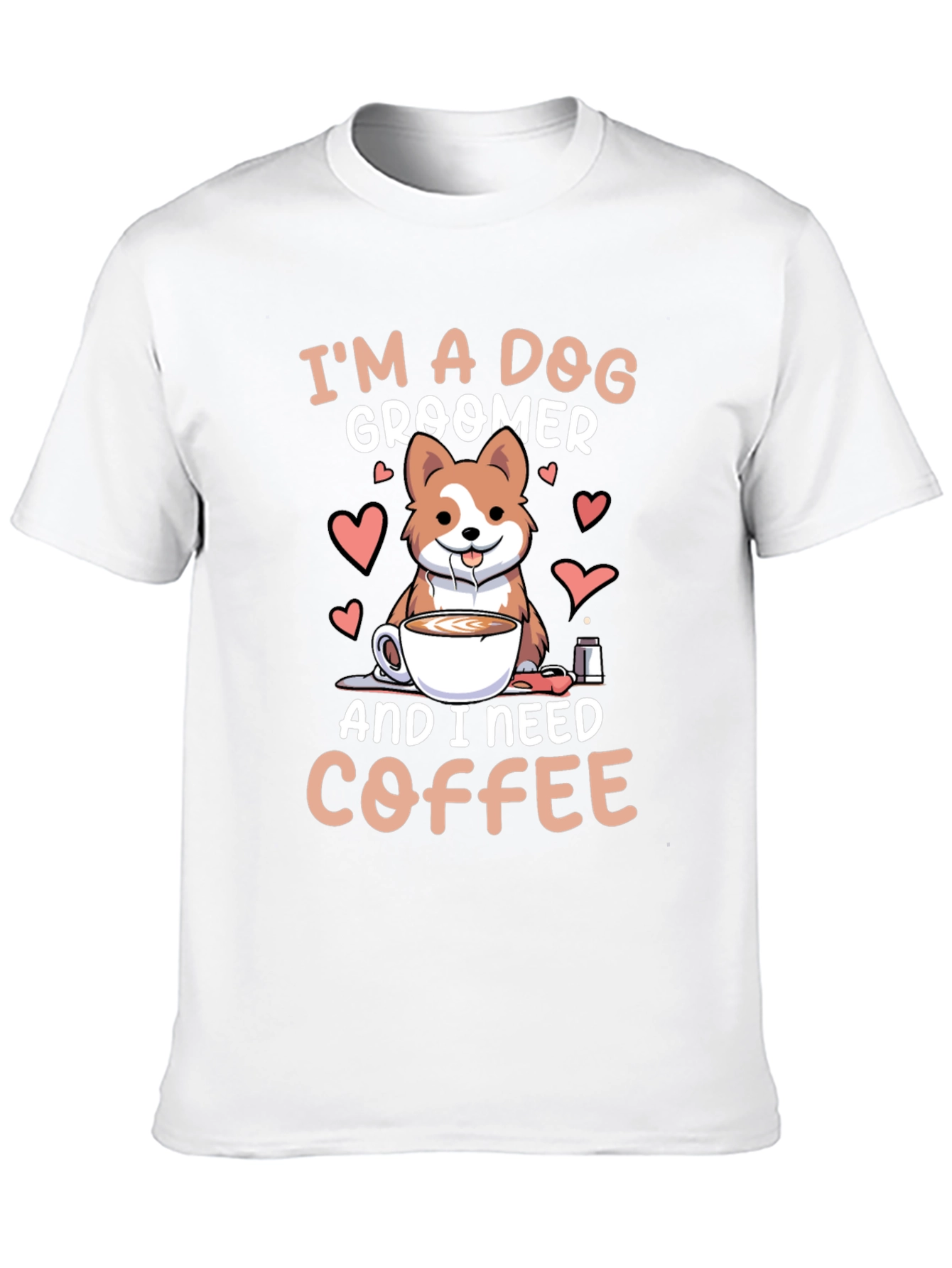 Dog Groomer & Coffee Lover T-Shirt