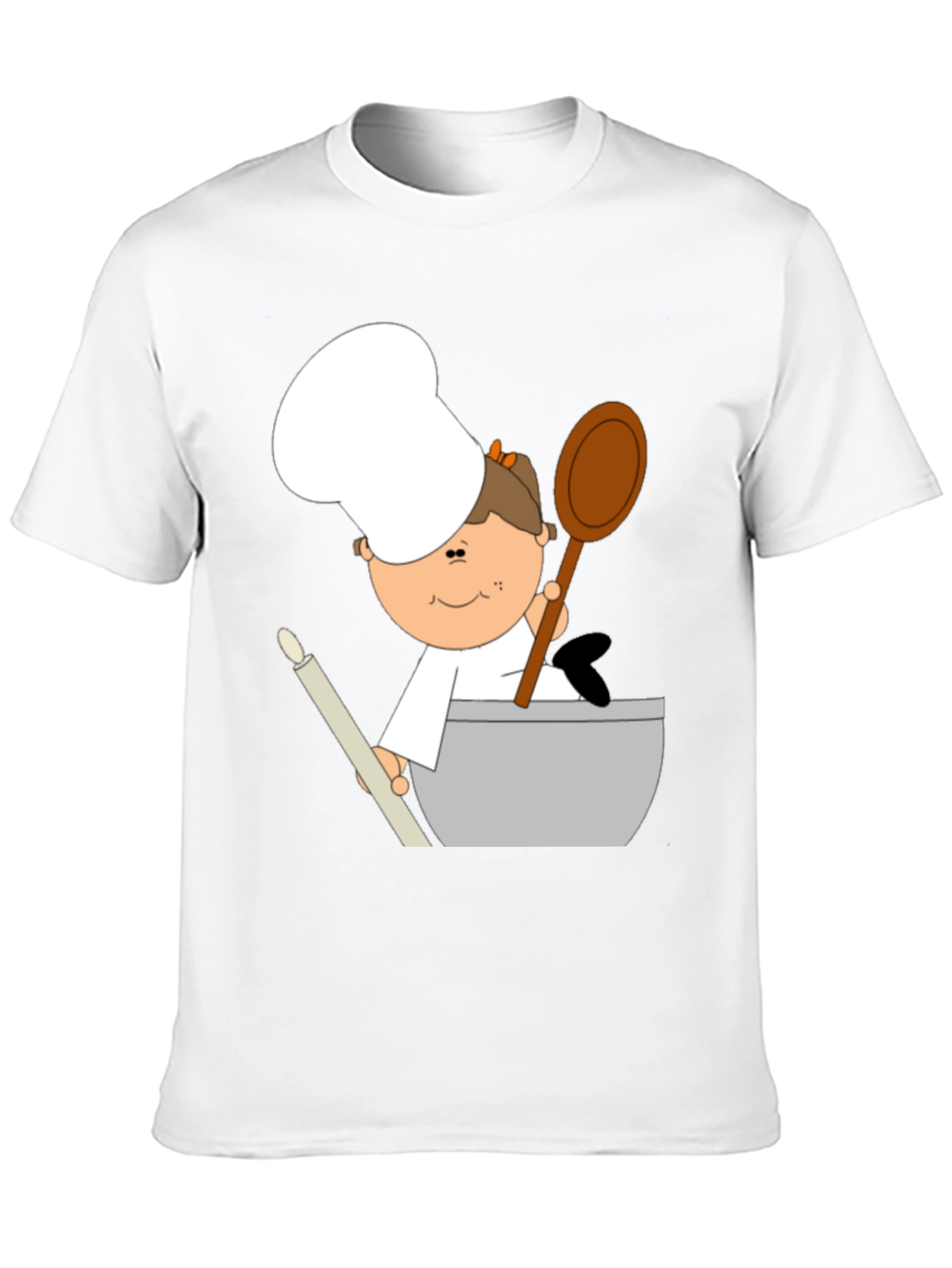 Cartoon Baker Graphic Tee - Unisex Soft Cotton Shirt
