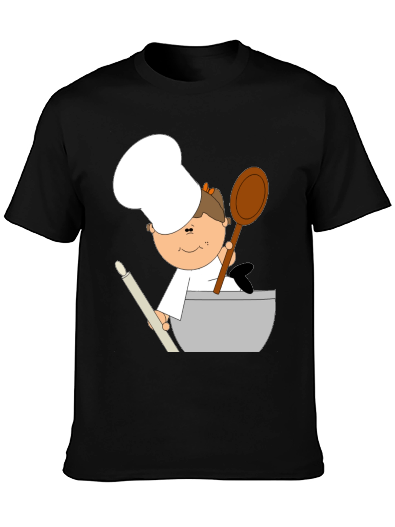 Cartoon Baker Graphic Tee - Unisex Soft Cotton Shirt