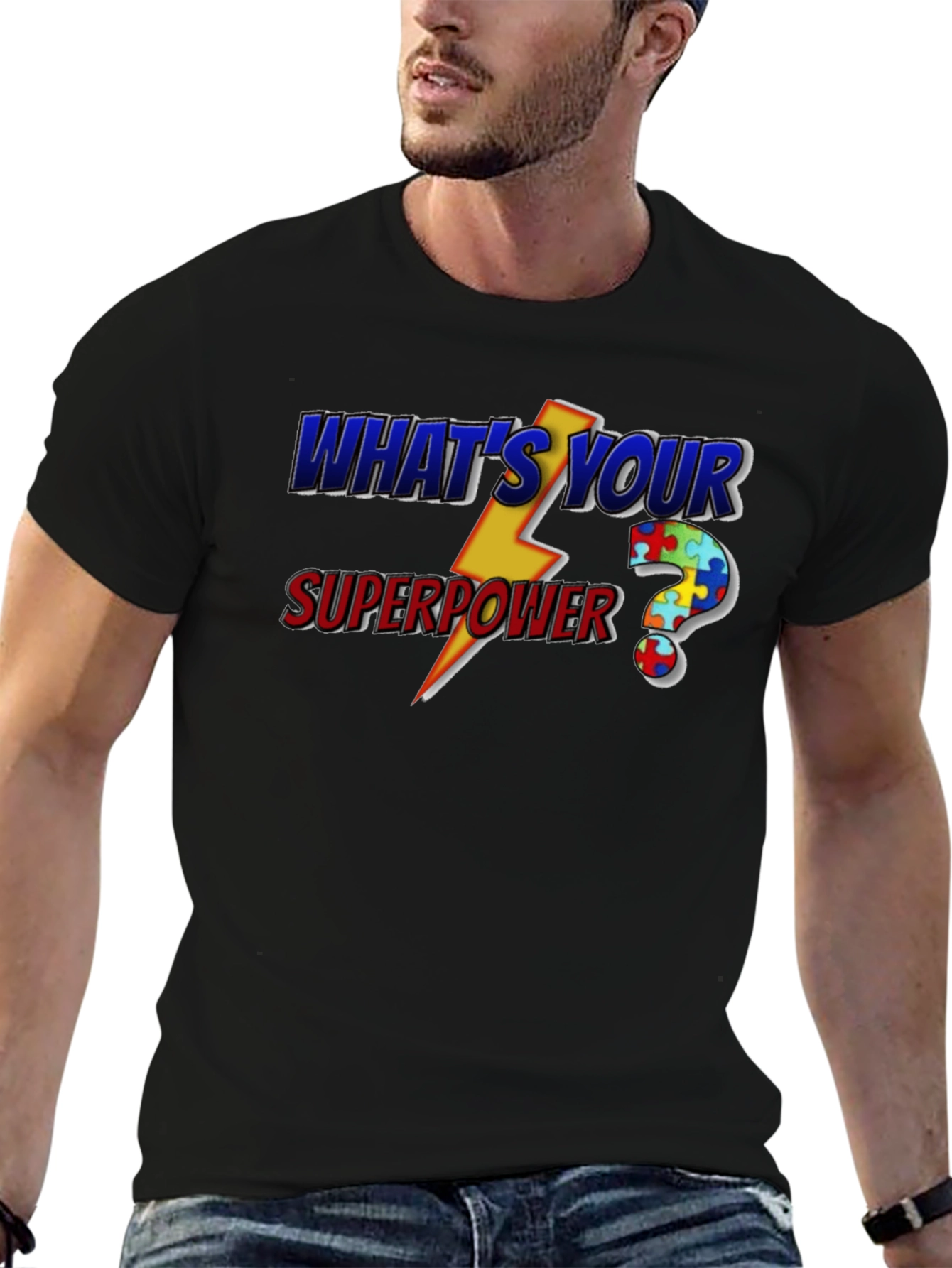 Whats Your Superpower Autism Awareness T-Shirt