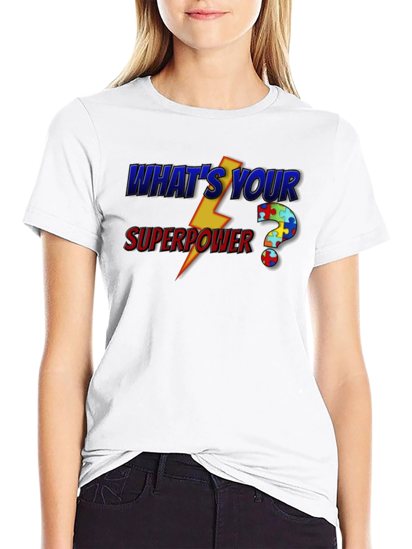 Whats Your Superpower Autism Awareness T-Shirt