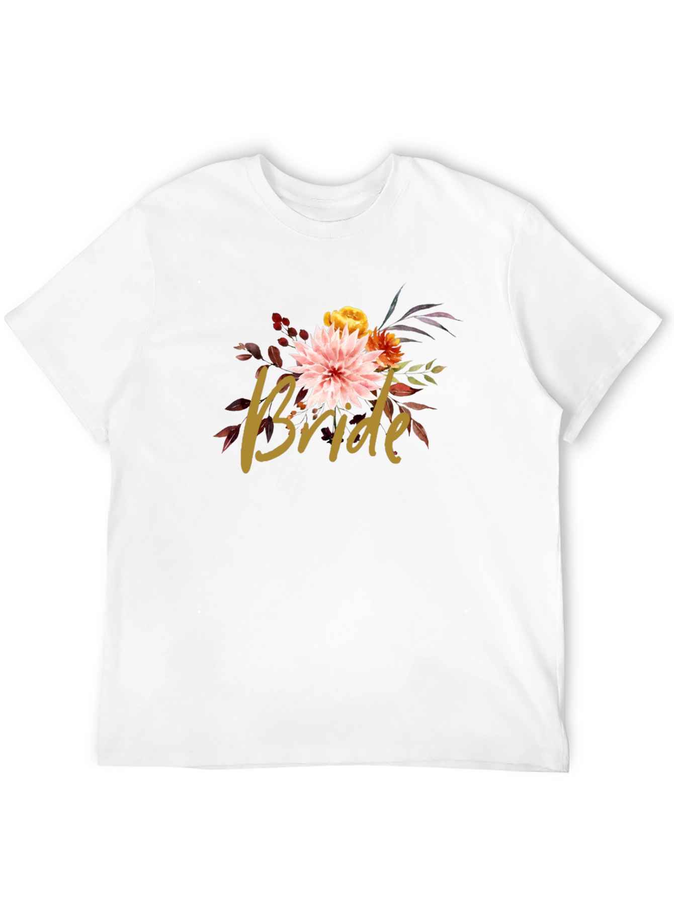 Floral Bride T-Shirt - Bridal Party Tee