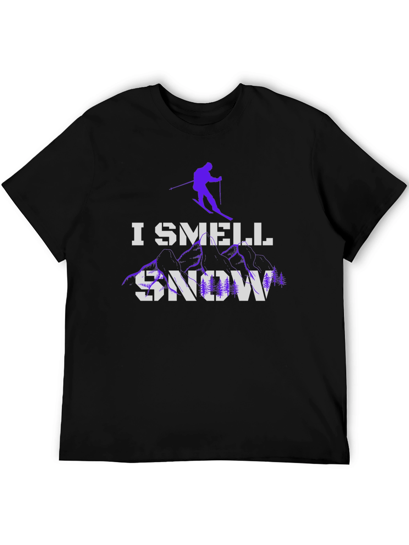 I Smell Snow Ski T-Shirt Winter Holiday Apparel