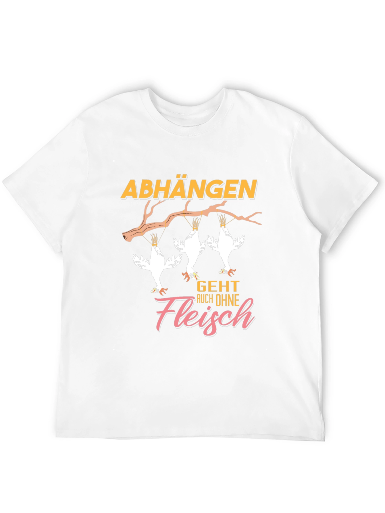 Vegan Chicken T-Shirt Abhangen Geht Auch Ohne Fleisch