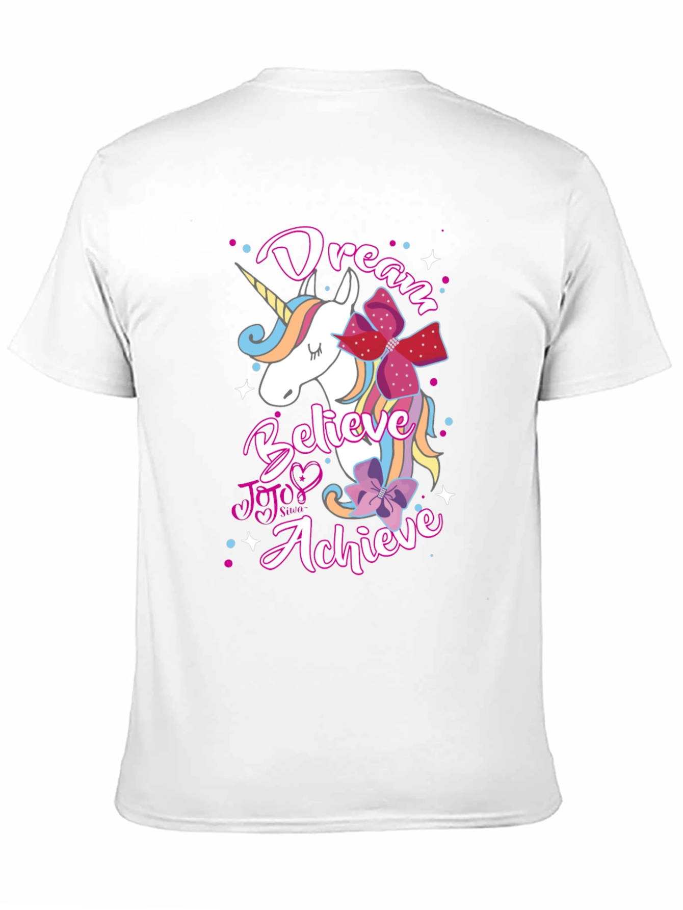 Dream Believe Achieve Unicorn Graphic Tee