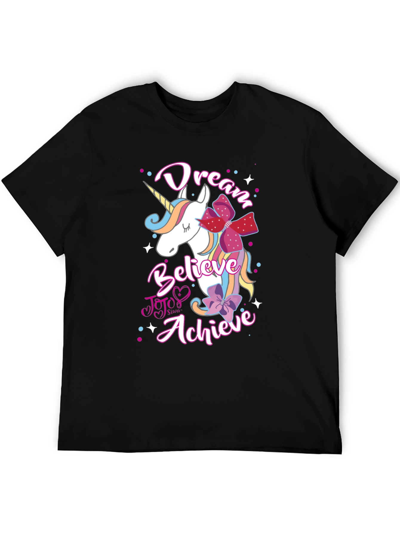 Dream Believe Achieve Unicorn Graphic Tee