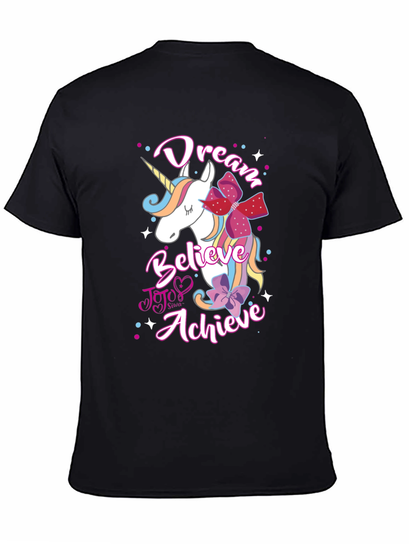Dream Believe Achieve Unicorn Graphic Tee
