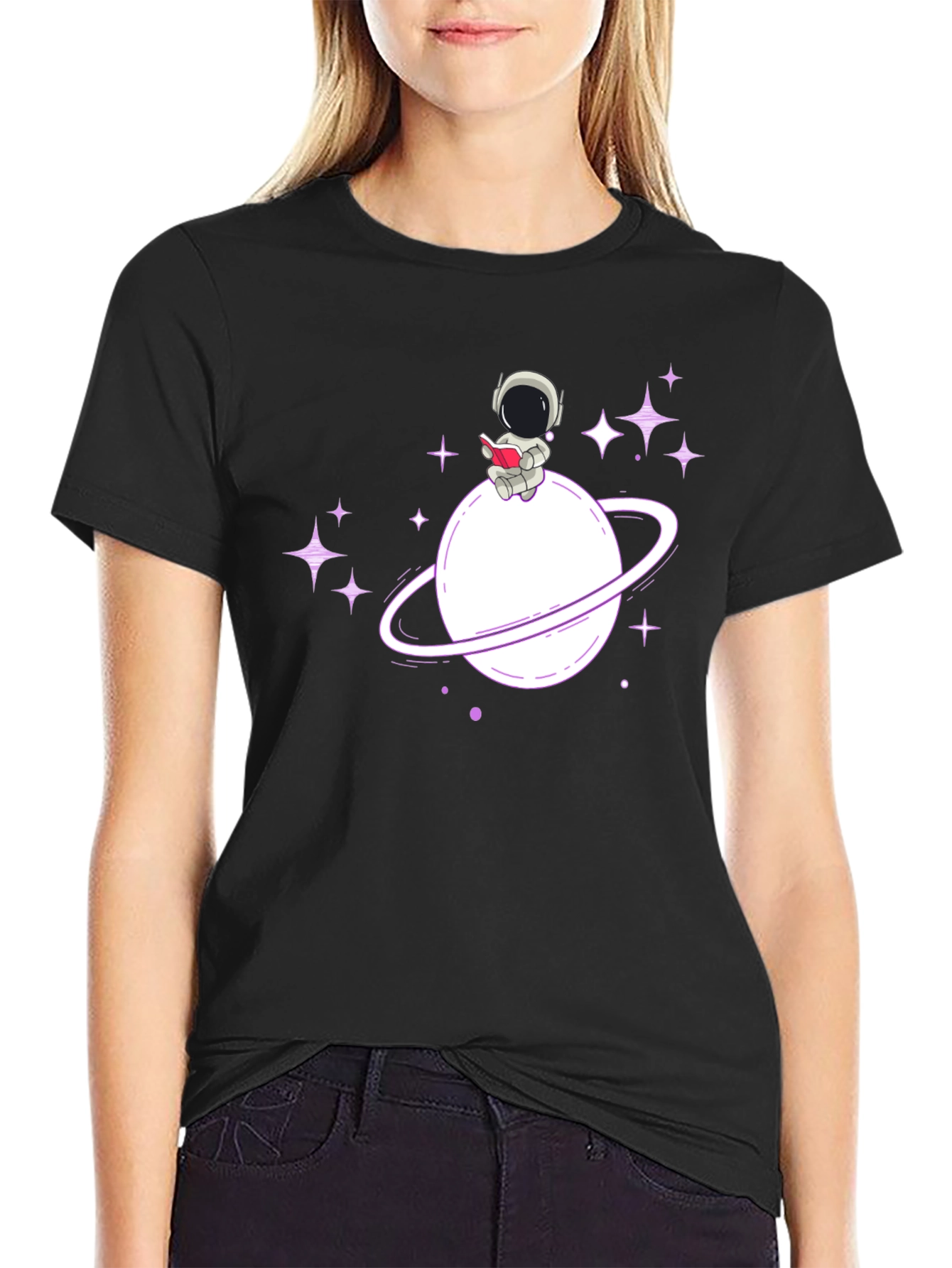 Astronaut Planet T-Shirt - Space Lover Tee