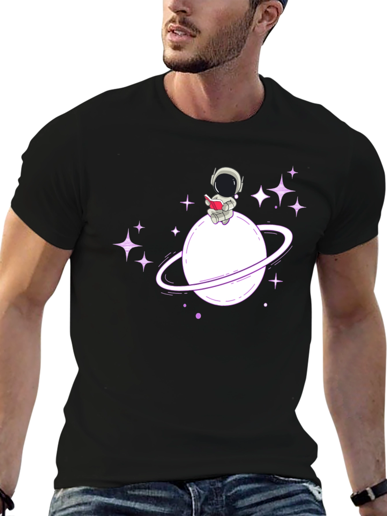 Astronaut Planet T-Shirt - Space Lover Tee