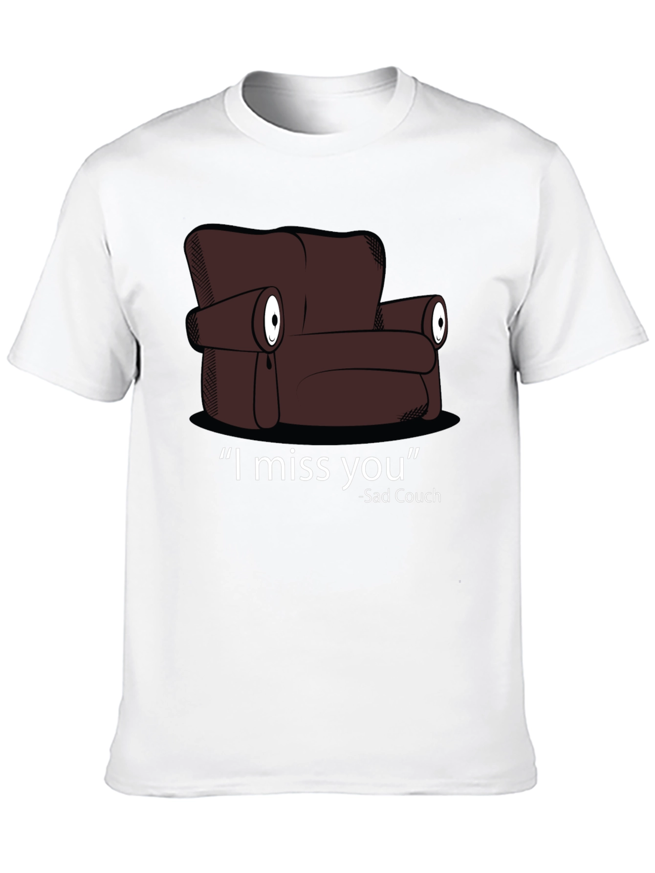 Sad Couch T-Shirt - I Miss You Graphic Tee
