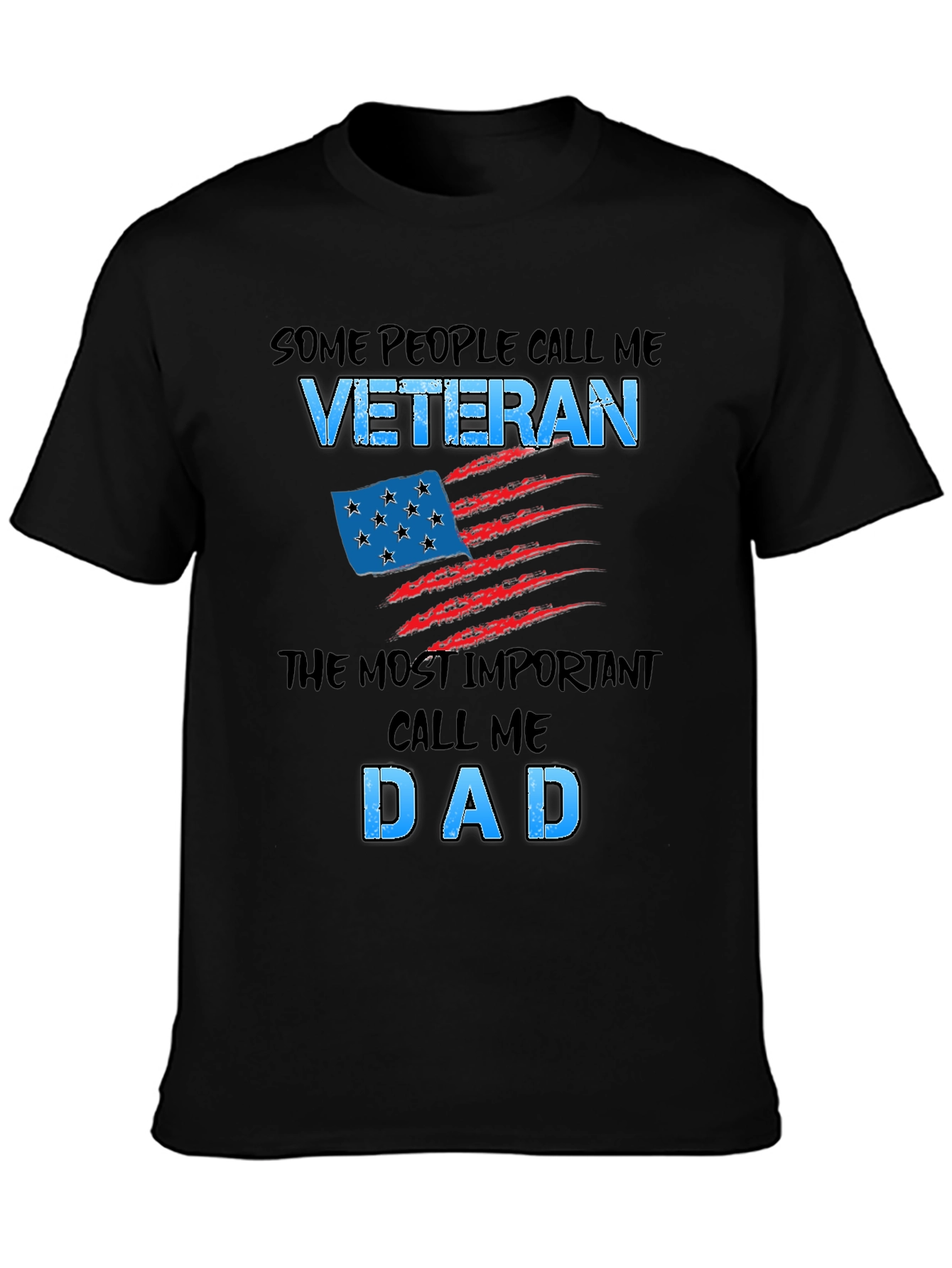 Veteran Dad T-Shirt - Patriotic Gift for Fathers