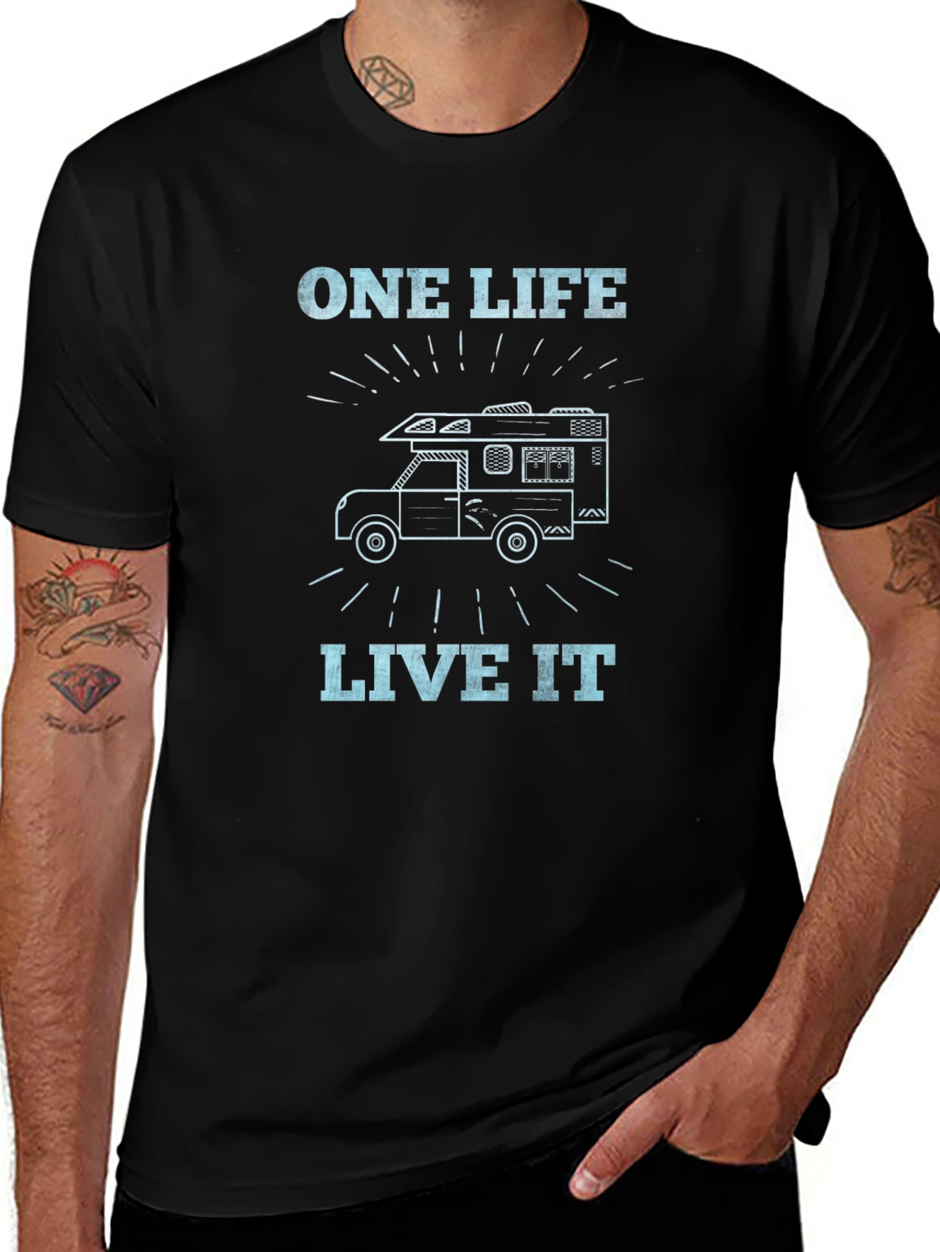 One Life Live It Camper T-Shirt