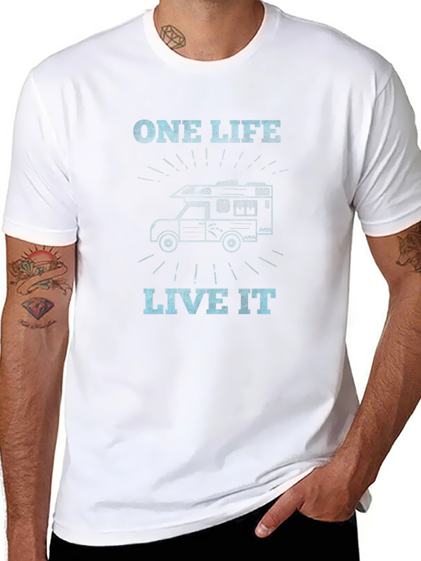 One Life Live It Camper T-Shirt