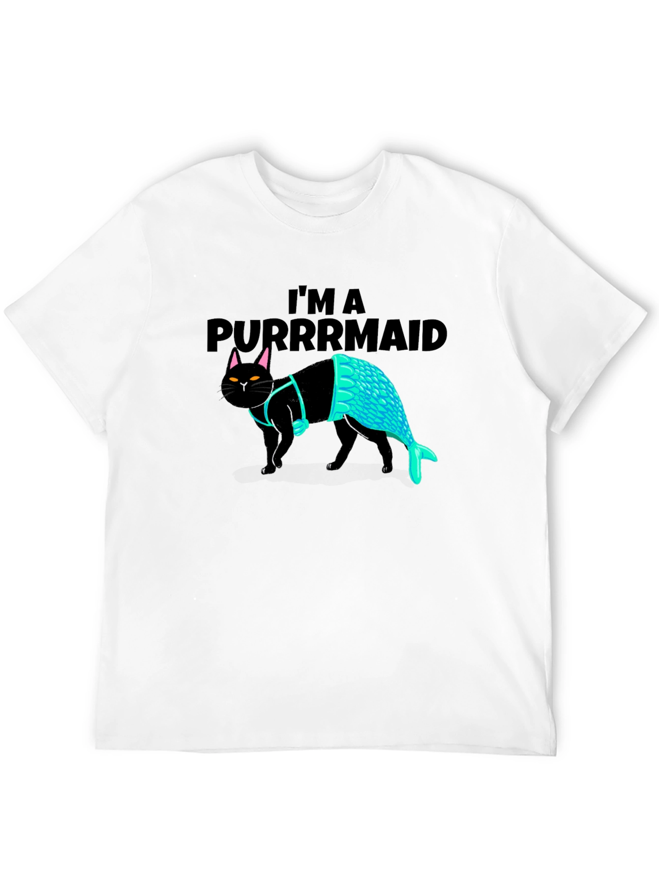 Purrmaid T-Shirt: Cat Mermaid Graphic Tee