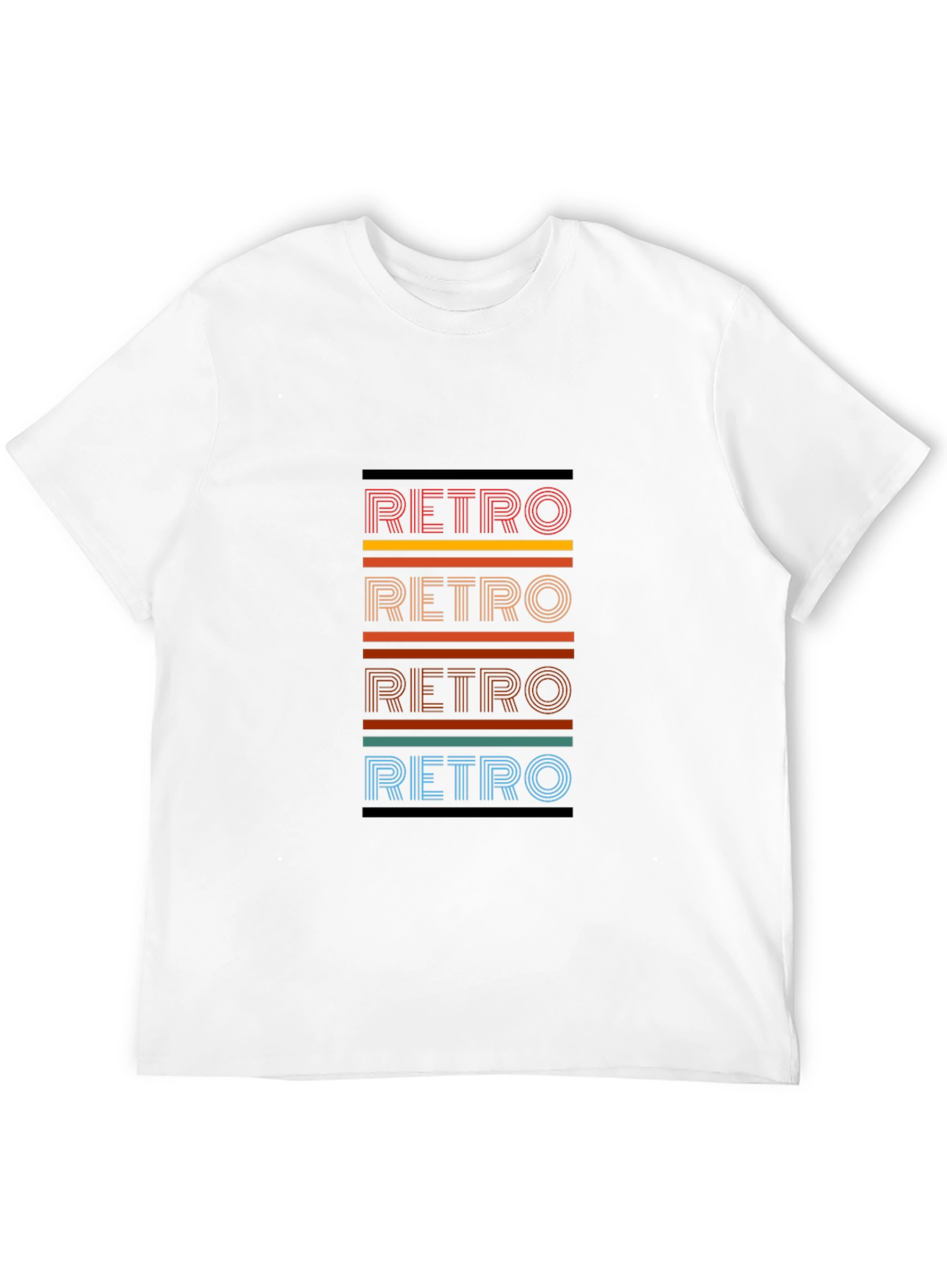 Retro Style Graphic Tee - Black T-Shirt