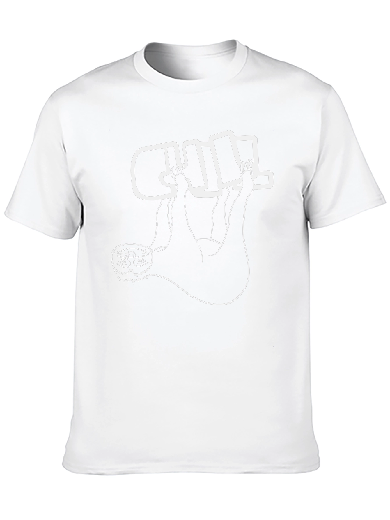 Chill Sloth Black T-Shirt - Relaxed Fit
