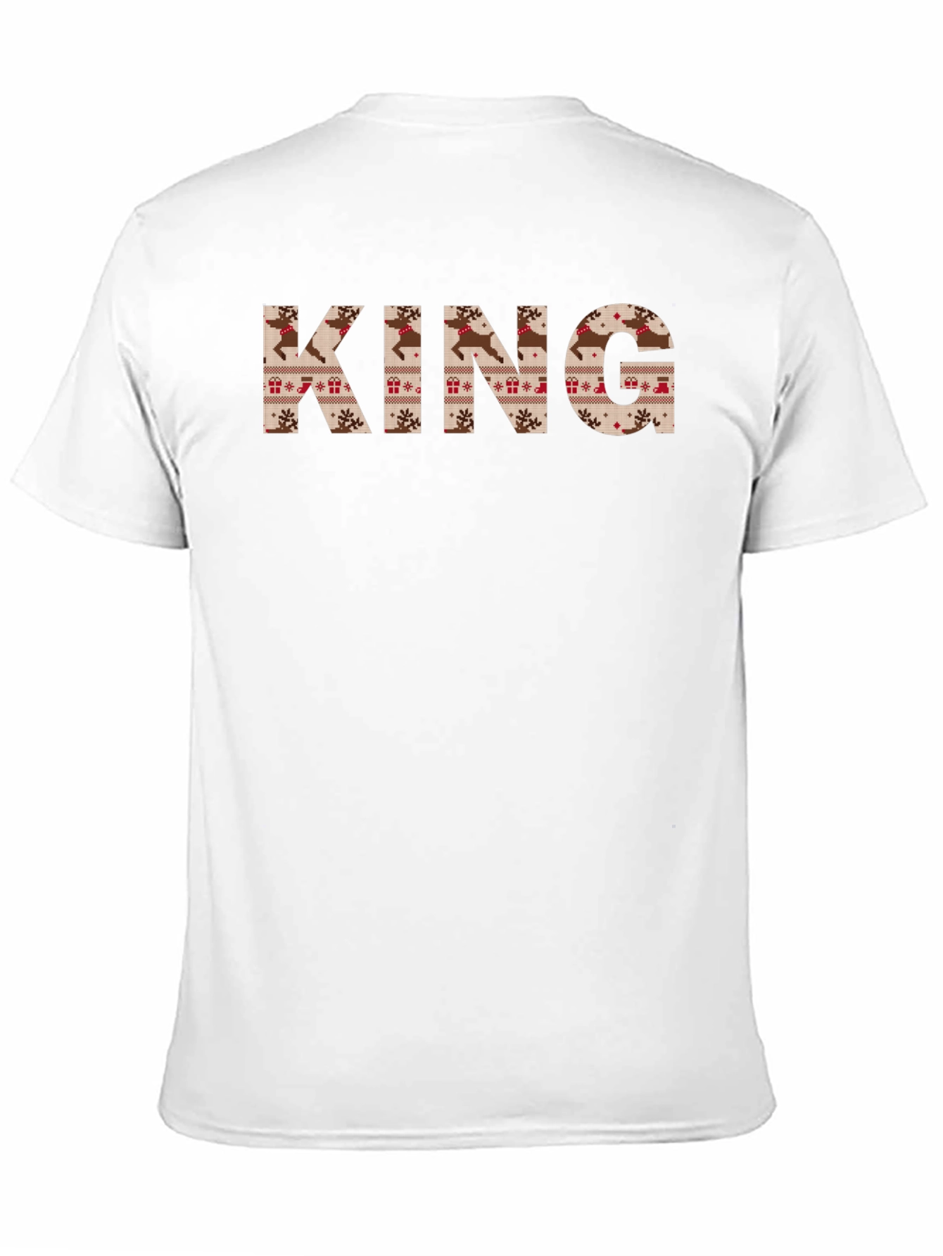 KING Christmas Sweater Pattern Tee Shirt