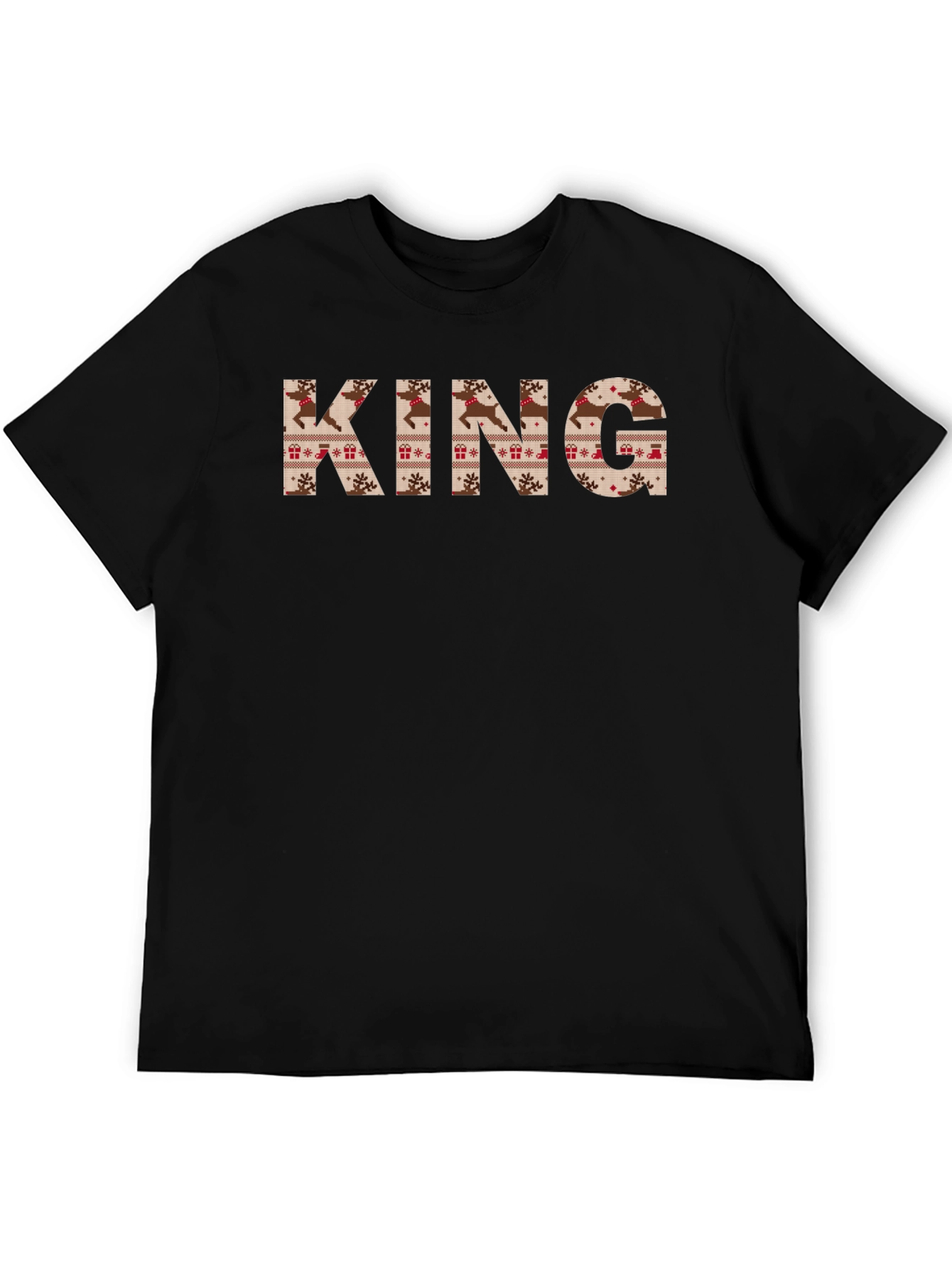 KING Christmas Sweater Pattern Tee Shirt