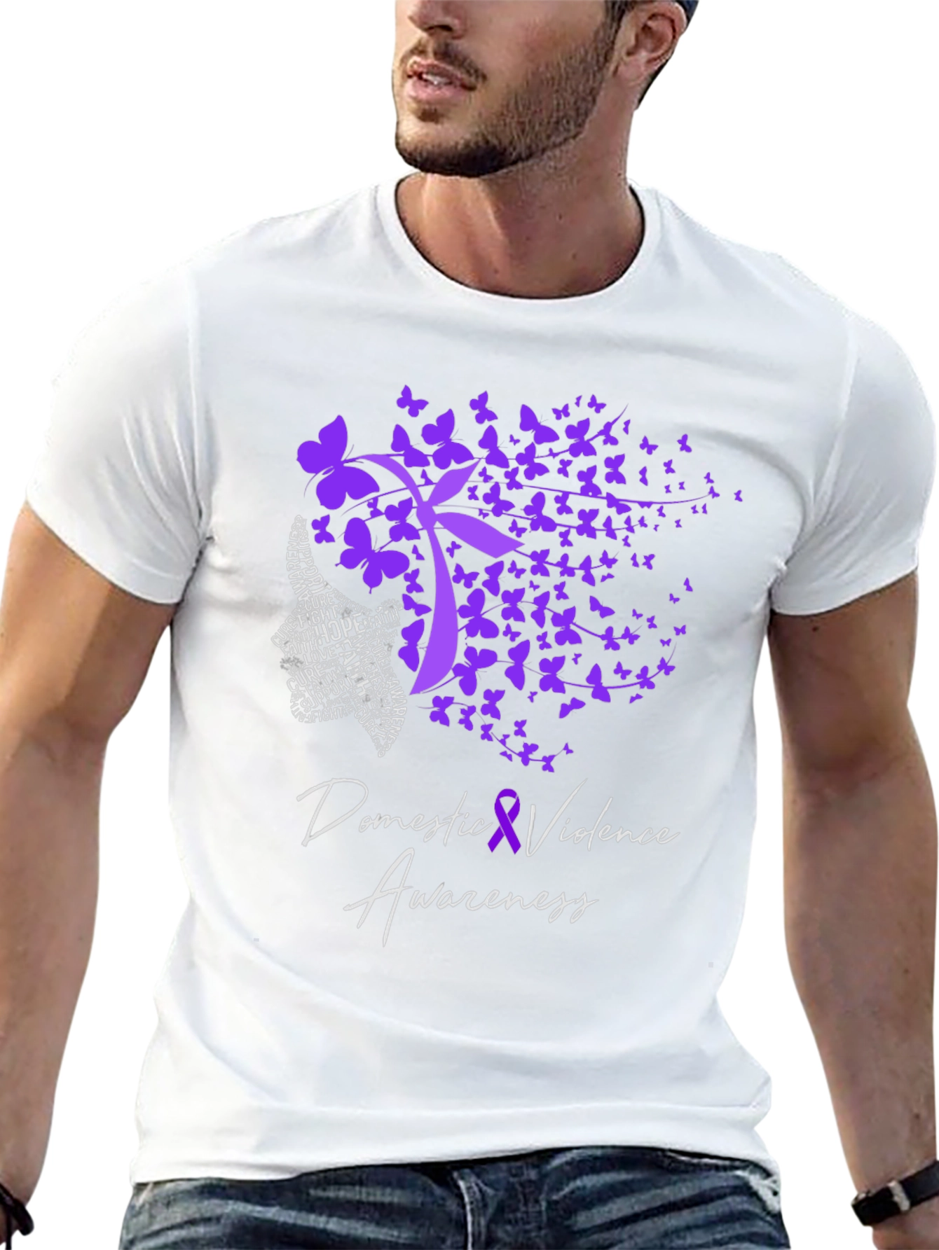 Domestic Violence Awareness T-Shirt Purple