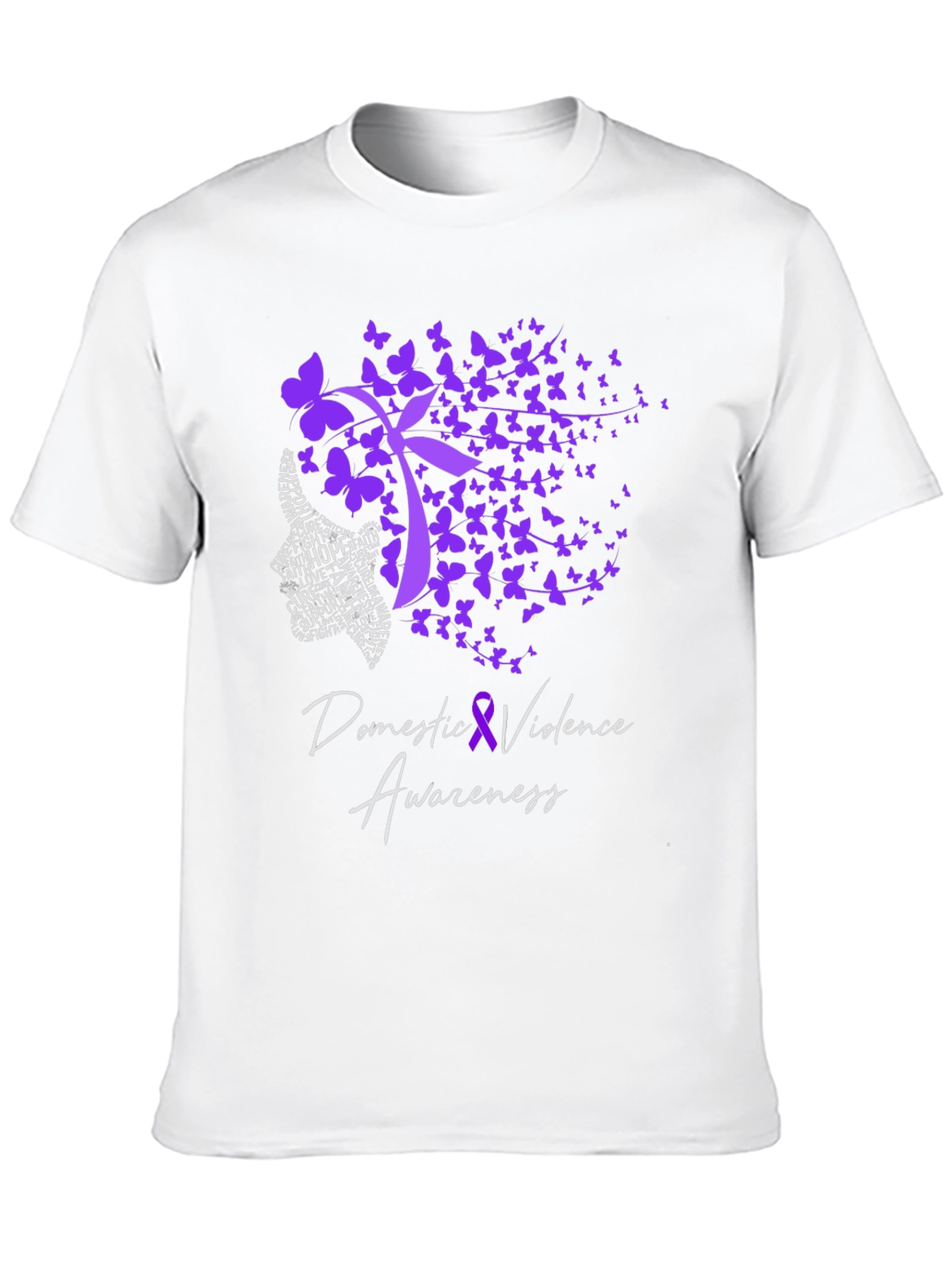 Domestic Violence Awareness T-Shirt Purple