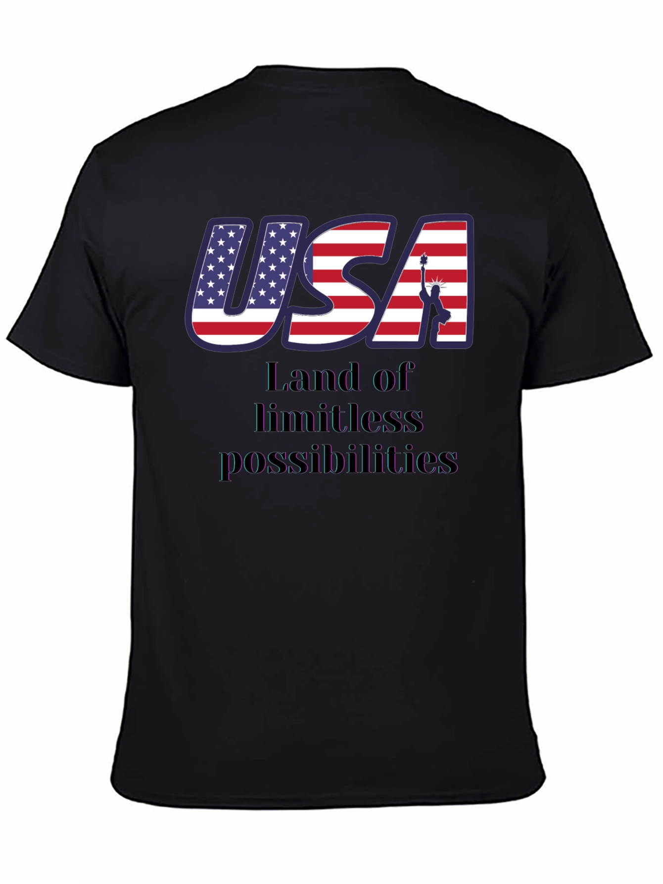 USA Land of Limitless Possibilities Patriotic T-Shirt