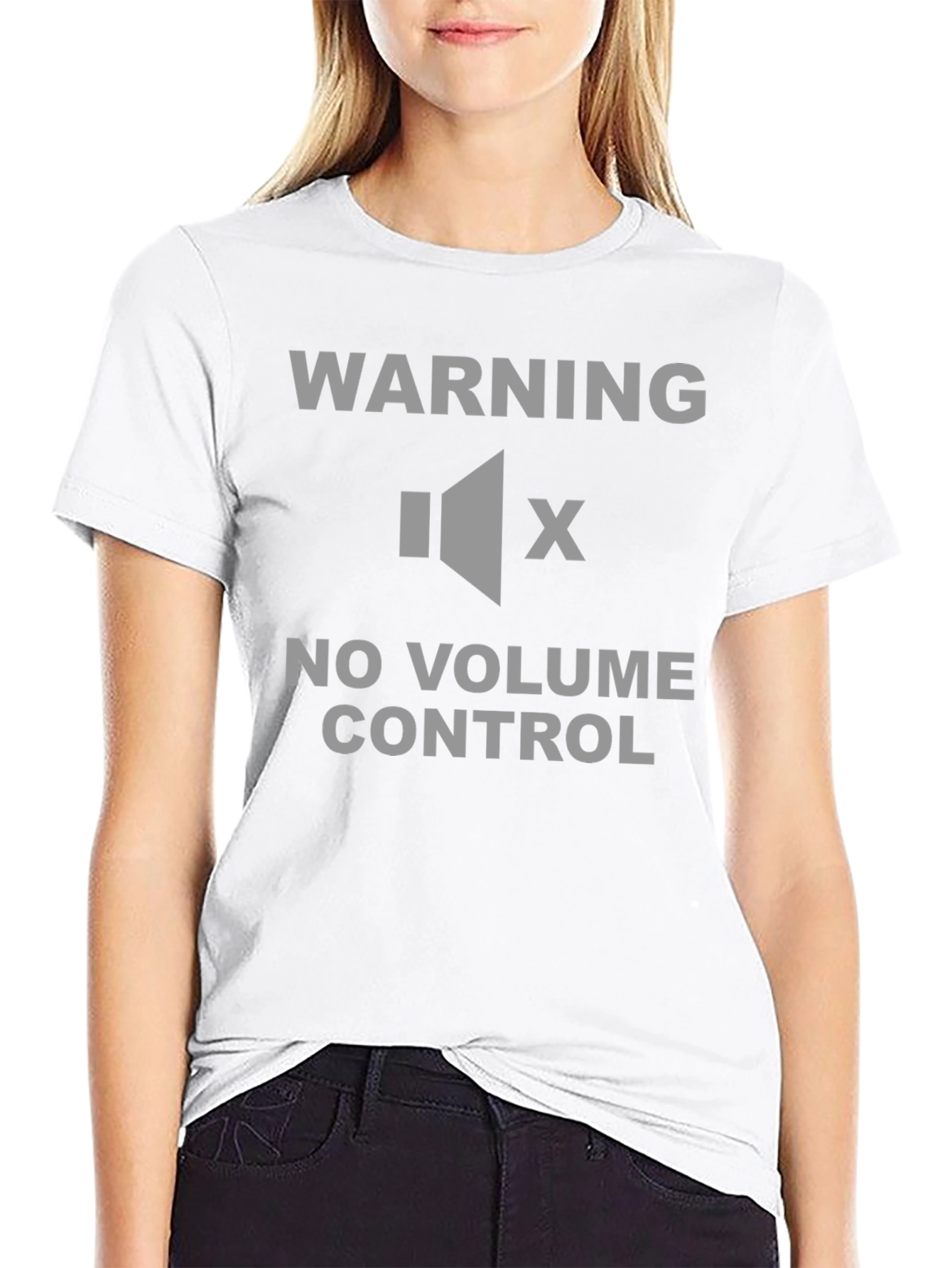 Warning No Volume Control T-Shirt - Funny Sarcastic Tee