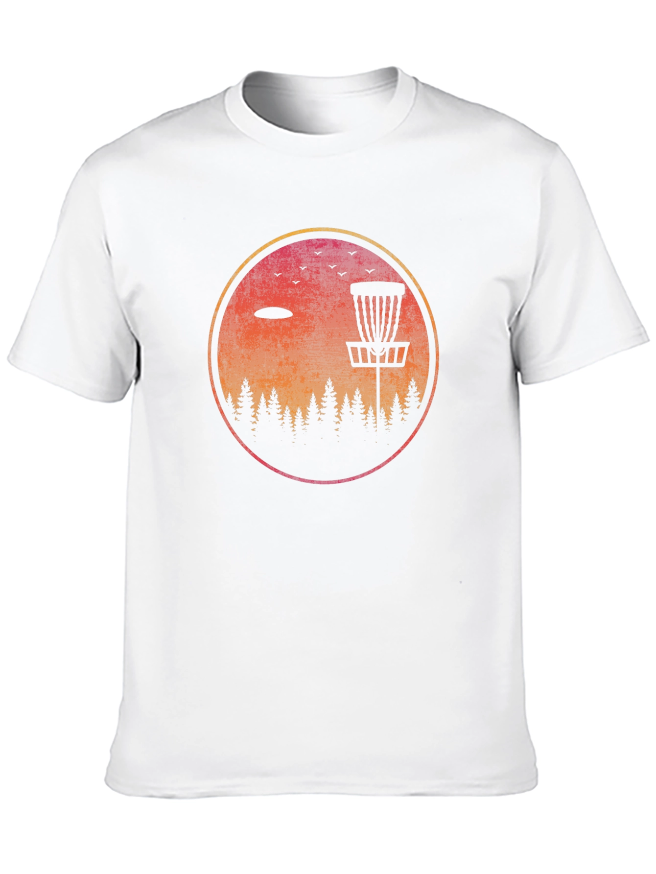 Disc Golf Sunset Graphic Tee - Outdoor Adventure