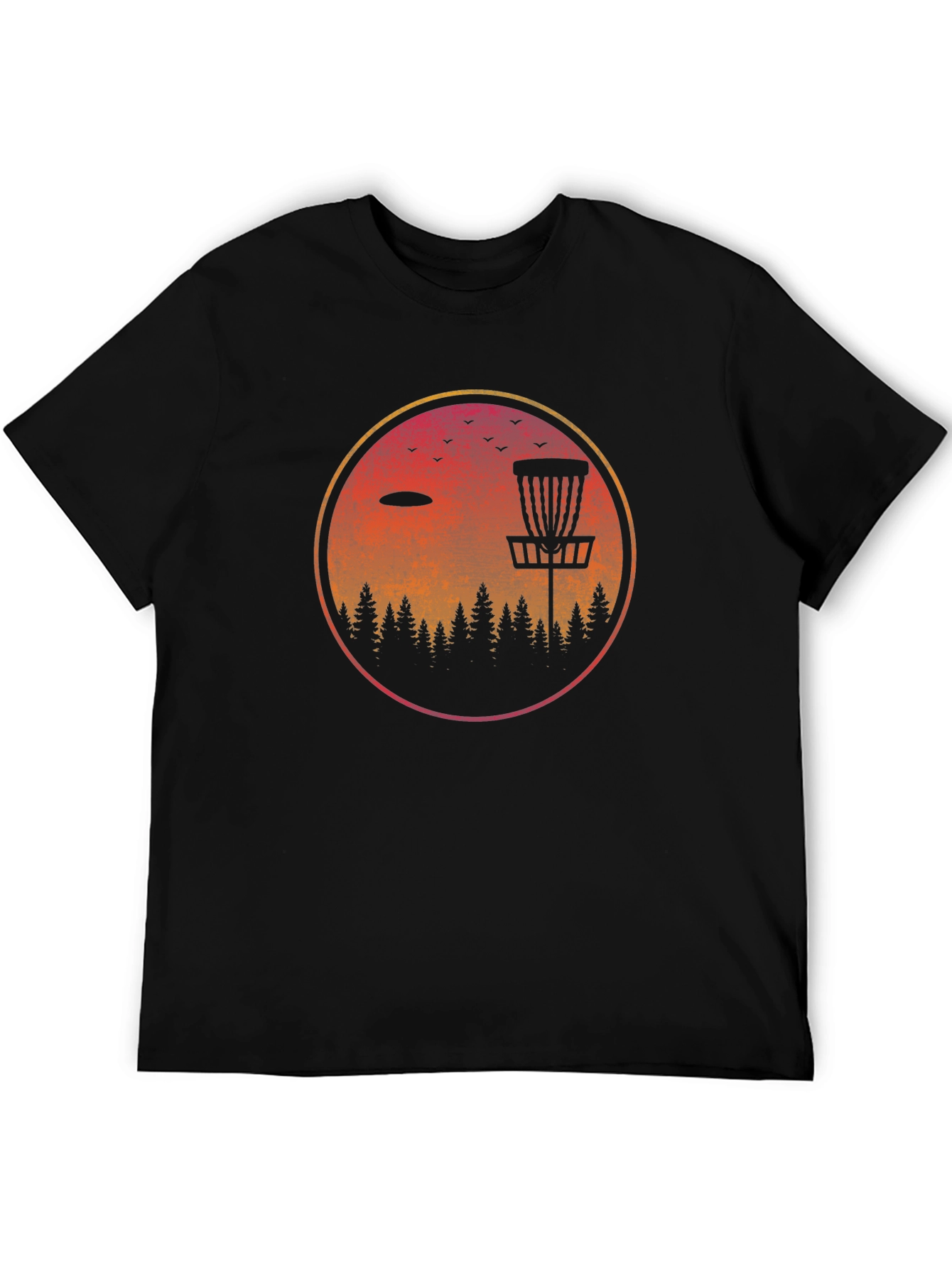 Disc Golf Sunset Graphic Tee - Outdoor Adventure