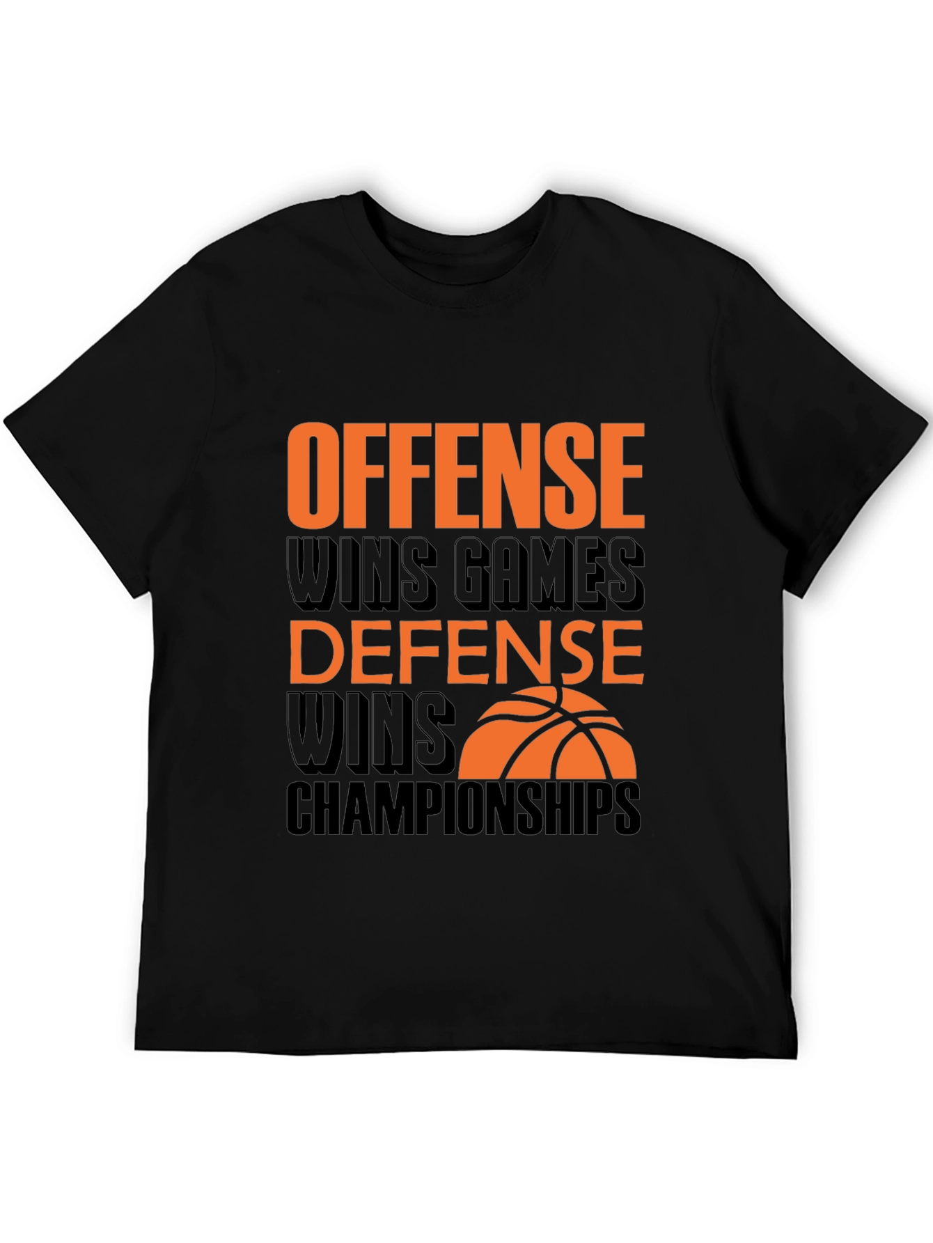 Offense & Defense Basketball Graphic Tee