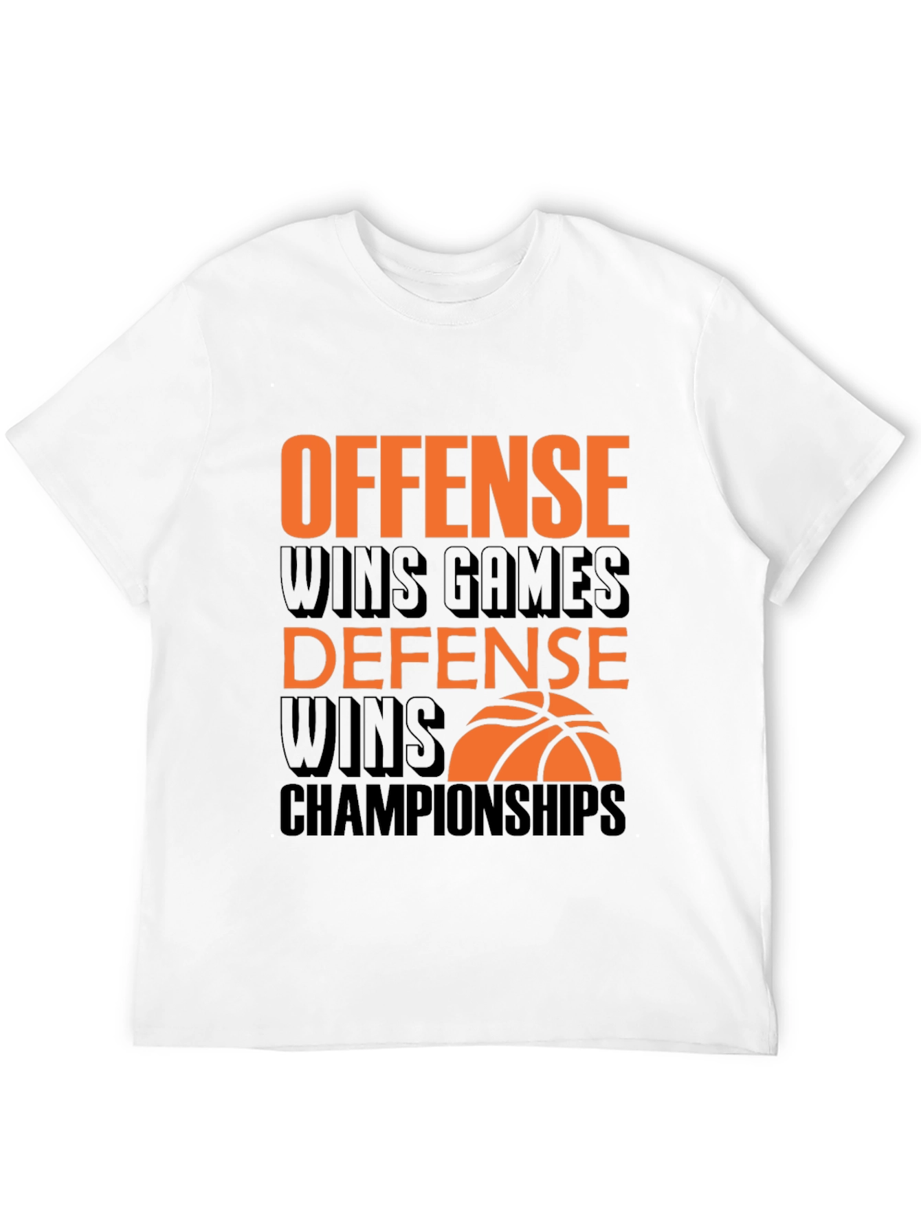 Offense & Defense Basketball Graphic Tee