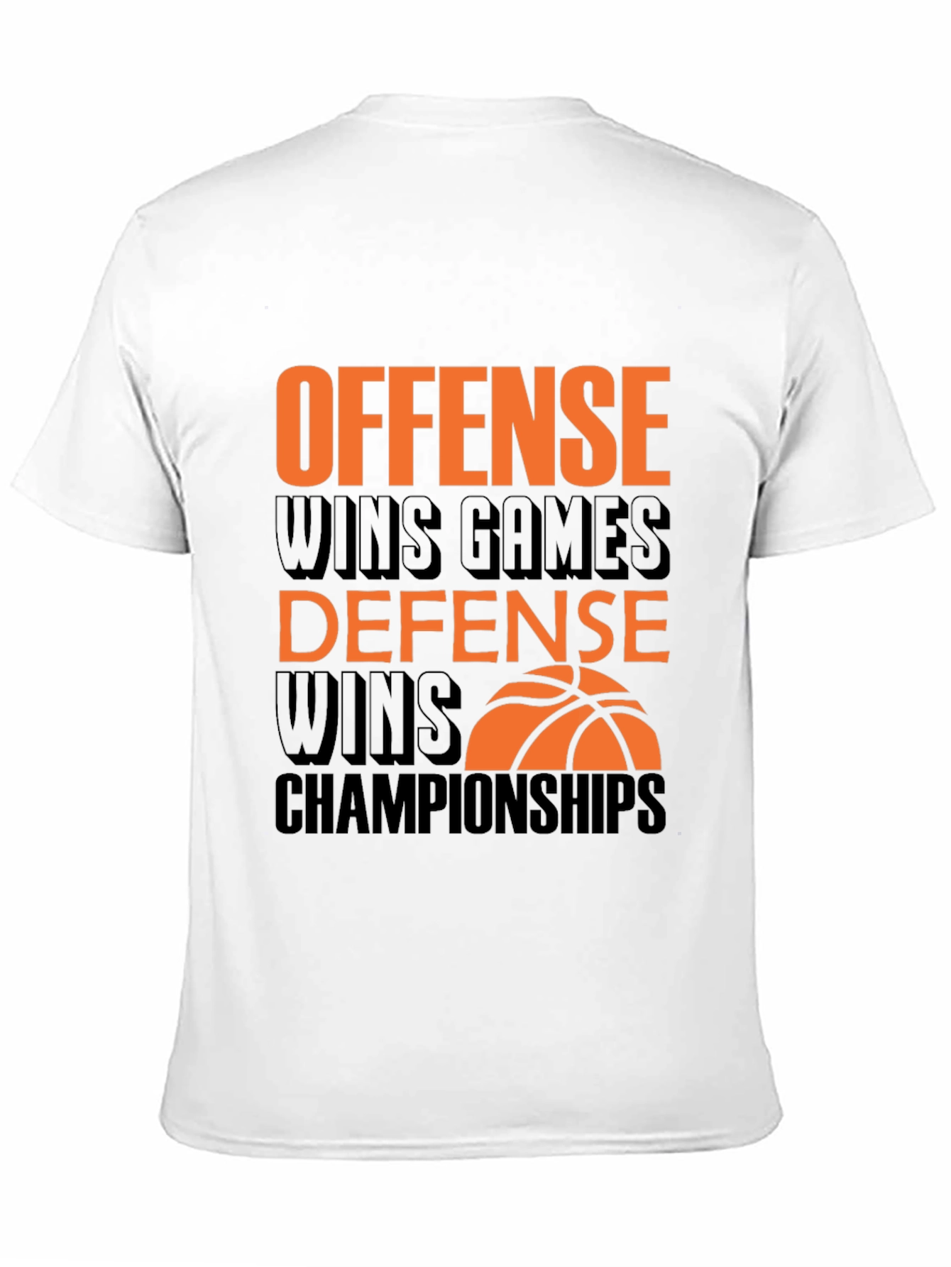 Offense & Defense Basketball Graphic Tee