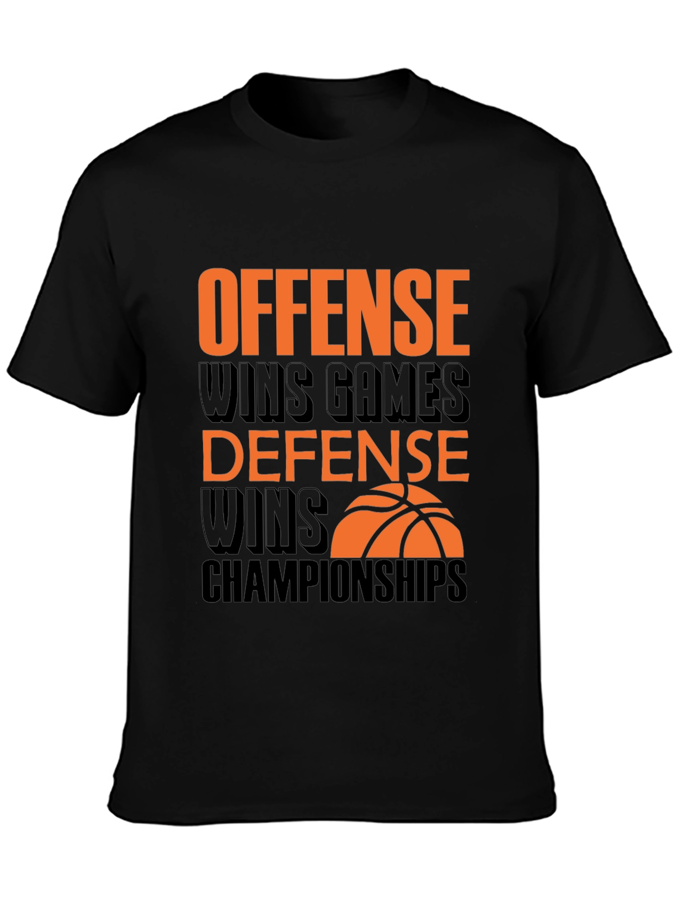 Offense & Defense Basketball Graphic Tee