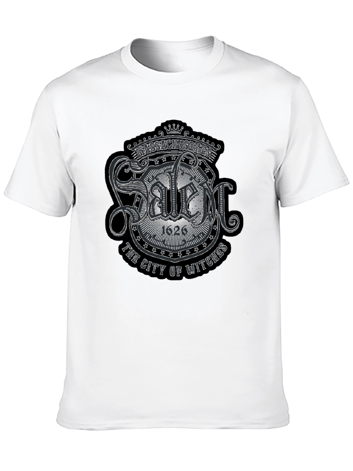 Salem Massachusetts Black T-Shirt